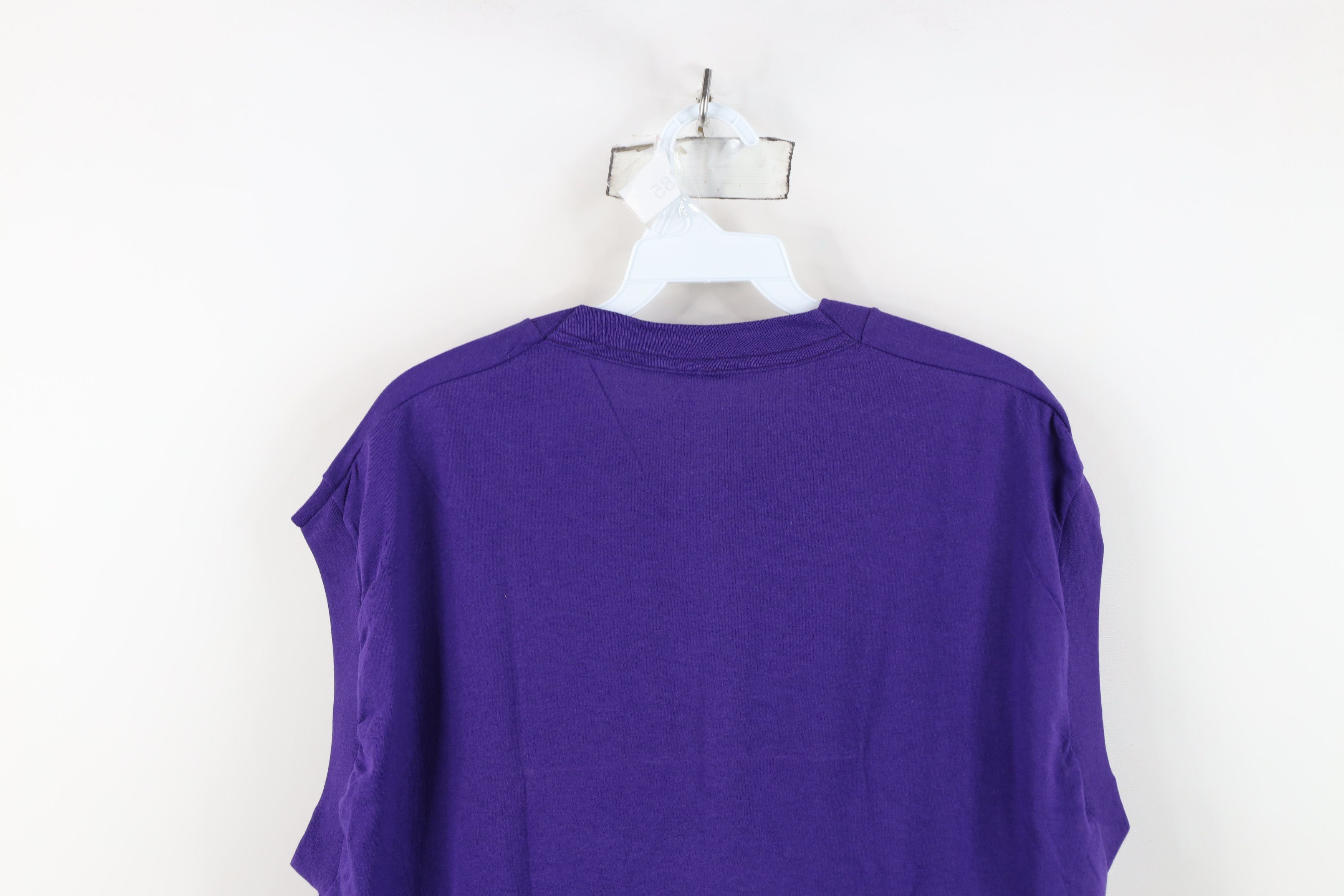 Vintage Vintage 90s Streetwear Sleeveless Muscle T-Shirt Purple USA Size US XL / EU 56 / 4 - 11 Thumbnail