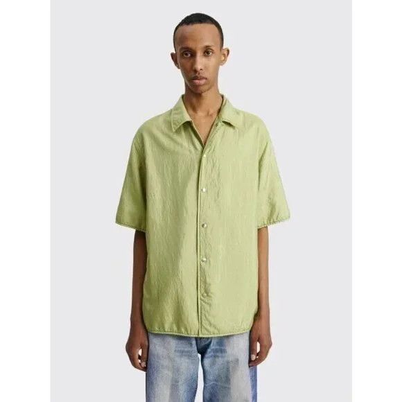 Jil Sander Jil Sander Padded Silk Shirt in Yellow 46 S Mens Size US S / EU 44-46 / 1 - 14 Thumbnail
