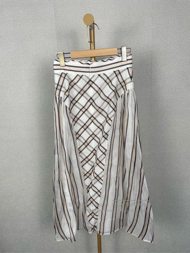 Fendi Fendi Striped silk skirt Size 24" / US 00 / IT 34 - 2 Thumbnail
