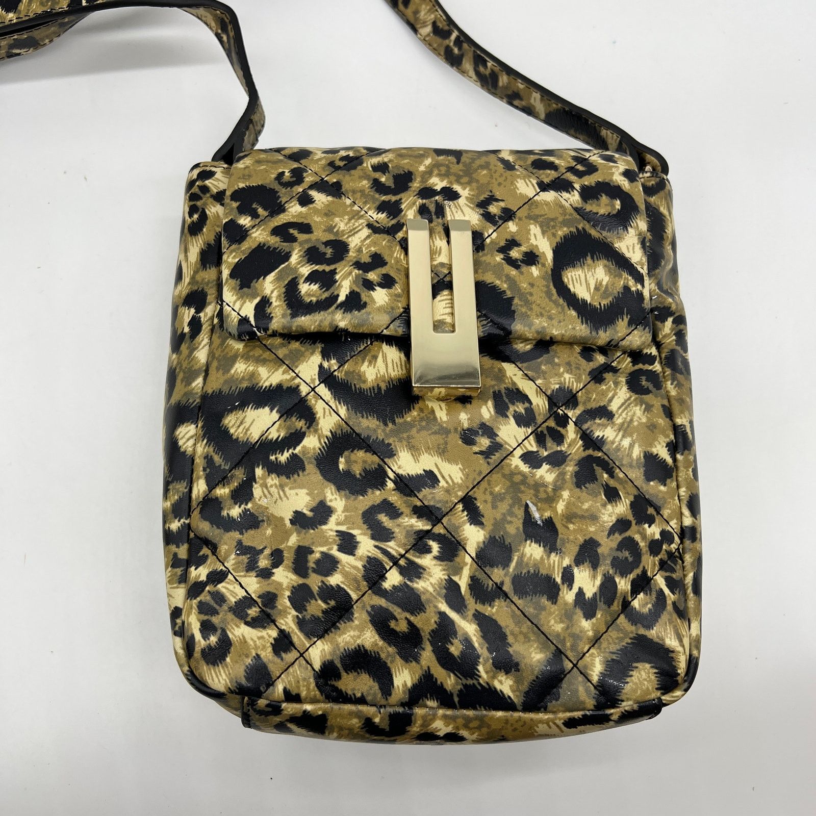 Other Vince Camuto Quilted Leather Crossbody - Doty Purse Leopard Size ONE SIZE - 1 Thumbnail
