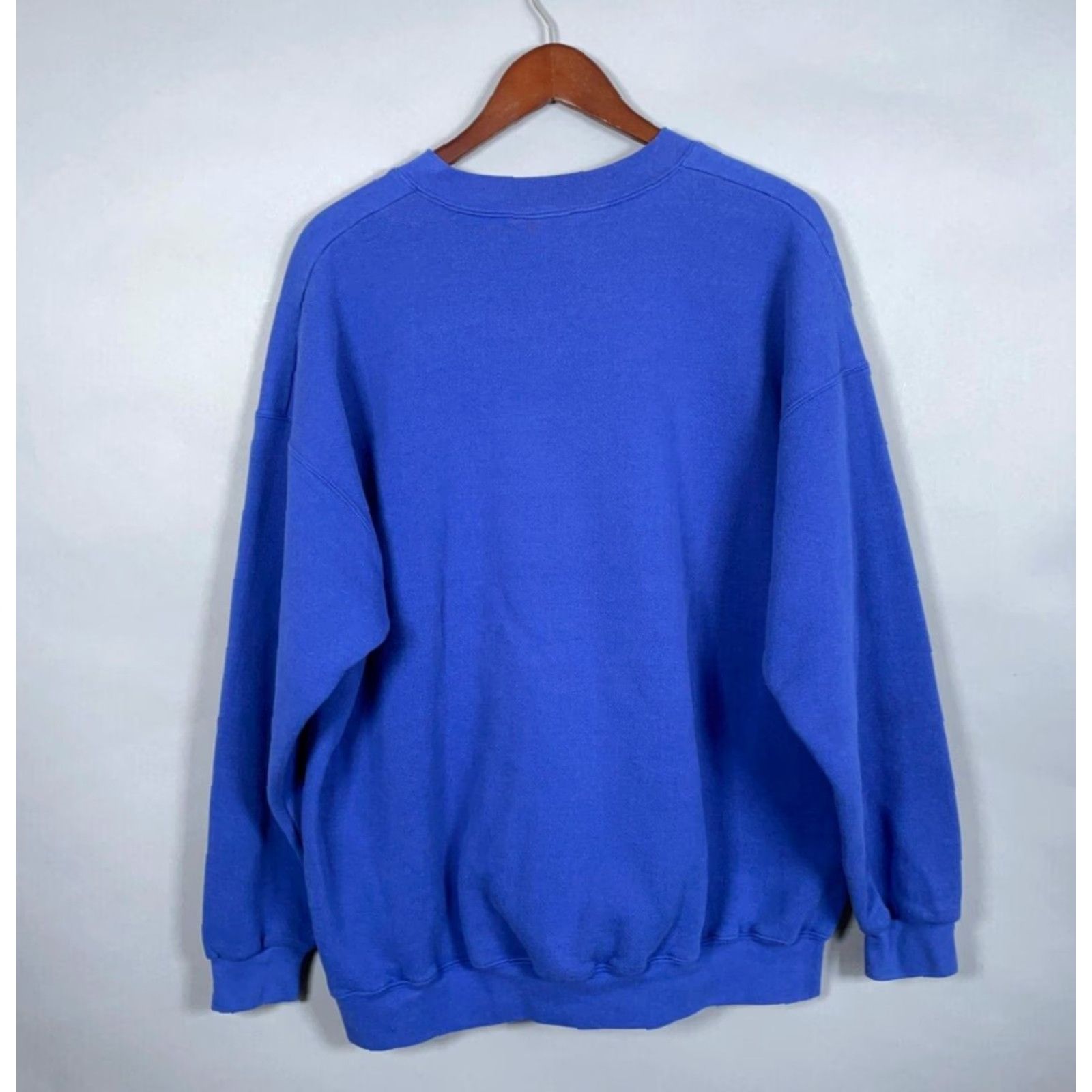 Disney VINTAGE Disney Minnie Mouse Sweatshirt 2XL Adult Blue - 90s Cartoon Graphic Print Pullover Regular Fit Women's Activewear Casual USA Made Size XXL / US 16-18 / IT 52-54 - 3 Thumbnail