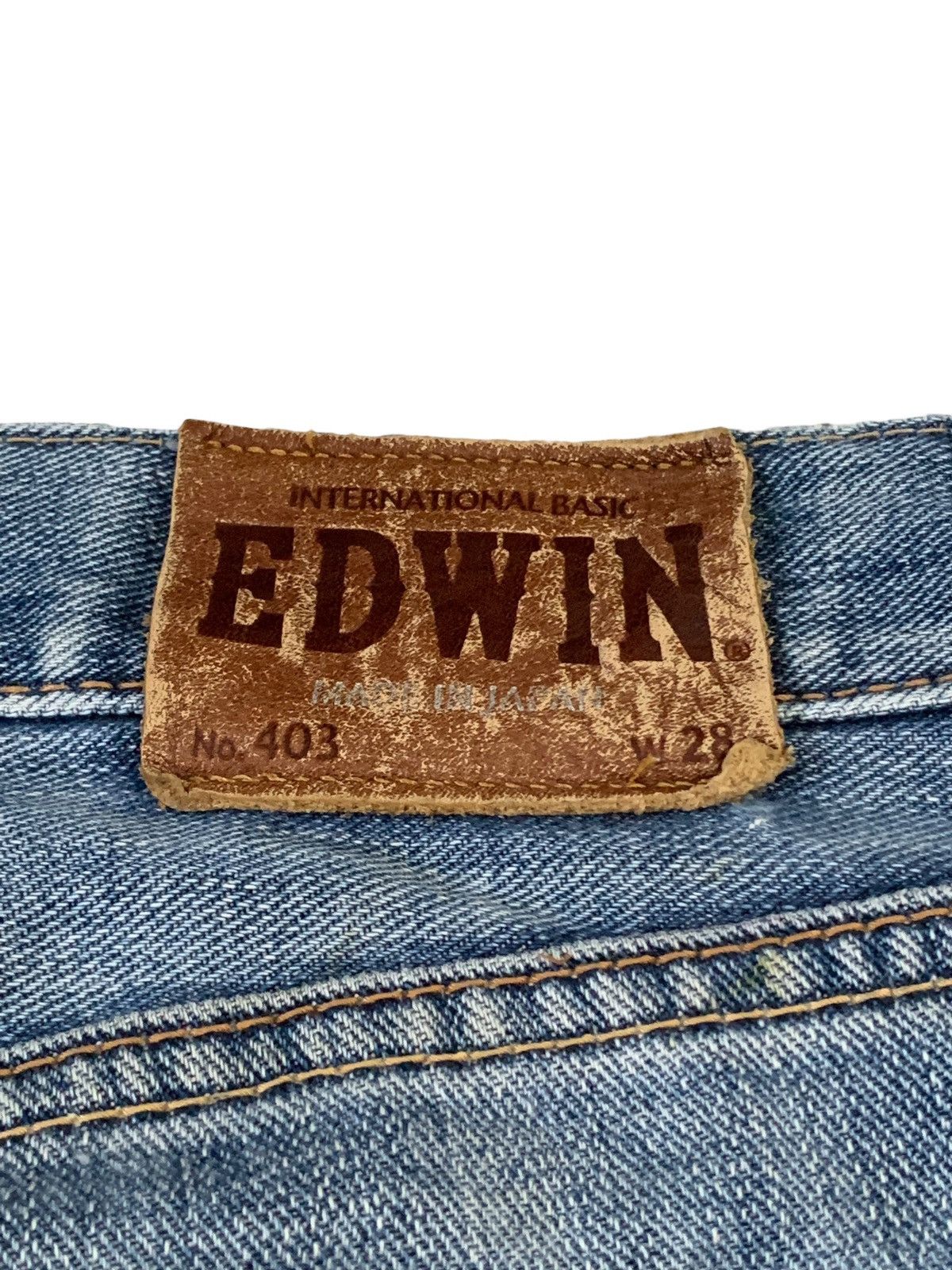 Edwin × Japanese Brand Edwin 403 Tapered Distressed Denim Pants (AC46) Size US 30 / EU 46 - 15 Thumbnail