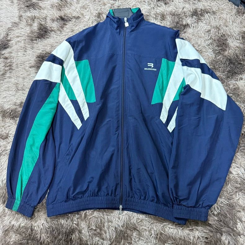 Balenciaga Balenciaga Sportyb Embroidered Colorblock Jacket Size US L / EU 52-54 / 3 - 1 Thumbnail