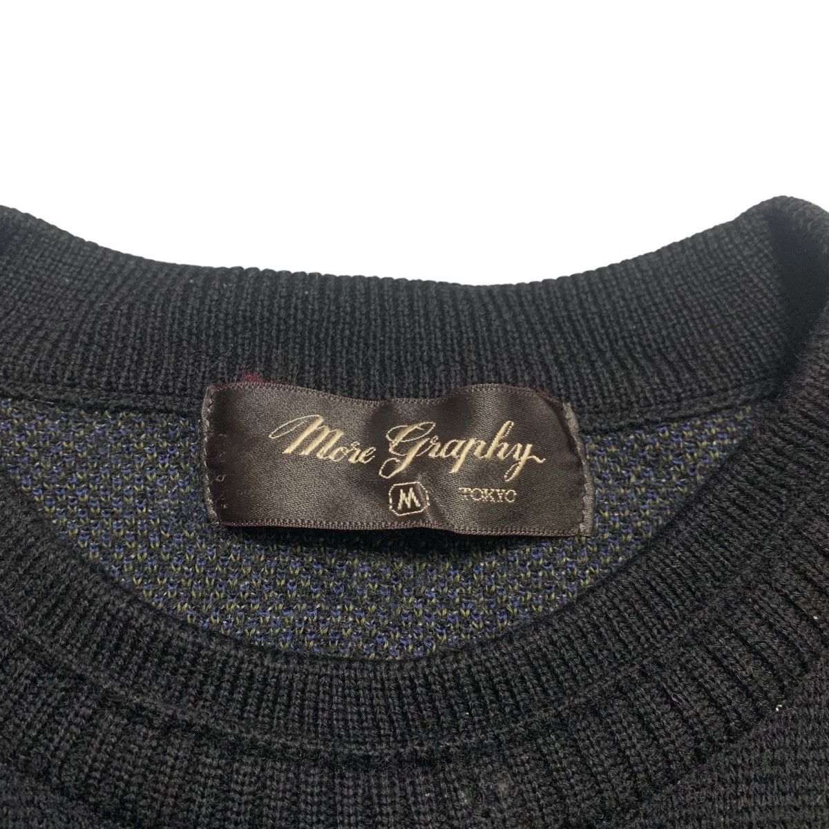 Japanese Brand More Graphy Warrior Knitwear Sweater Size US S / EU 44-46 / 1 - 6 Thumbnail