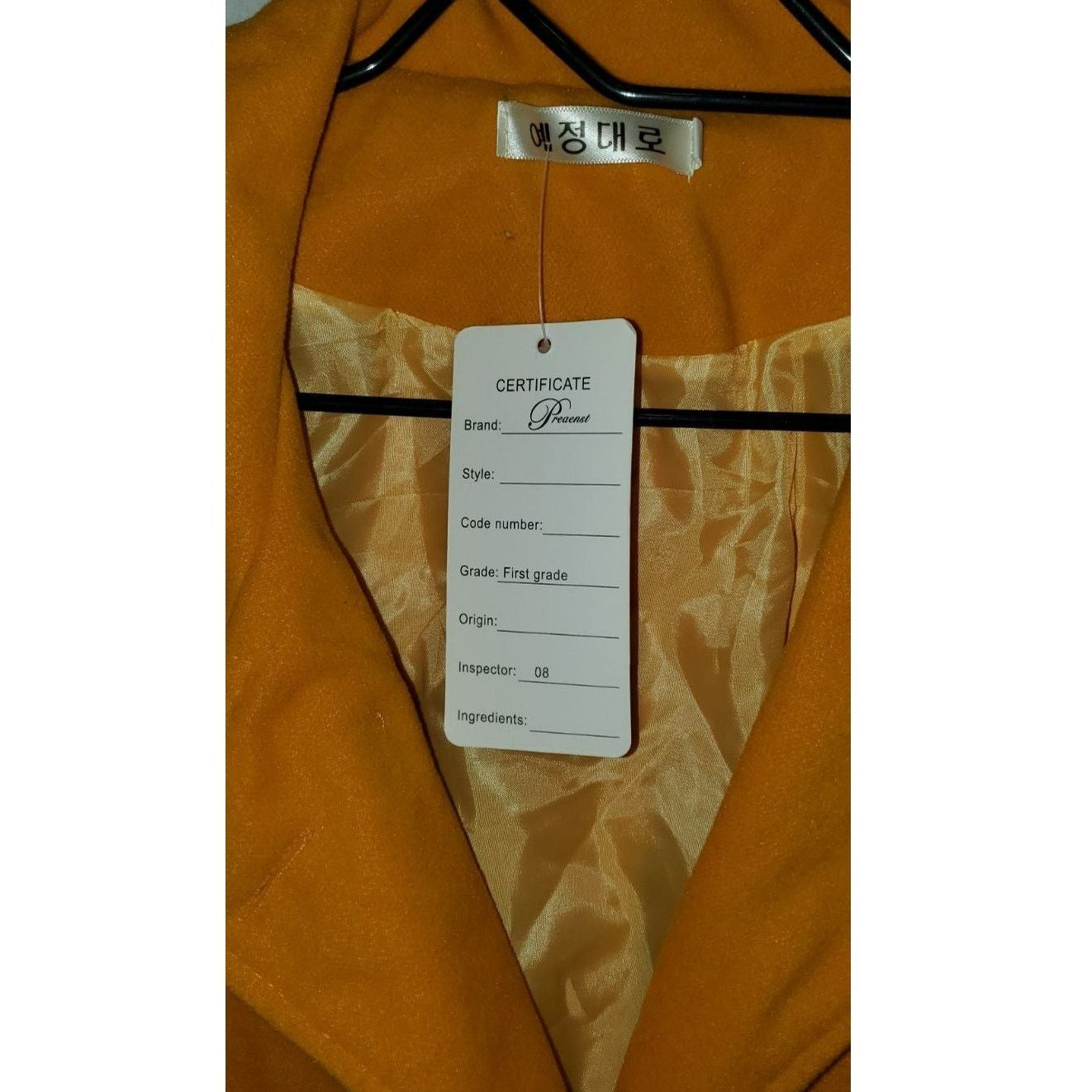Other Forever Yellow Mustard Peacoat Jacket NWT Size L Size L / US 10 / IT 46 - 3 Thumbnail