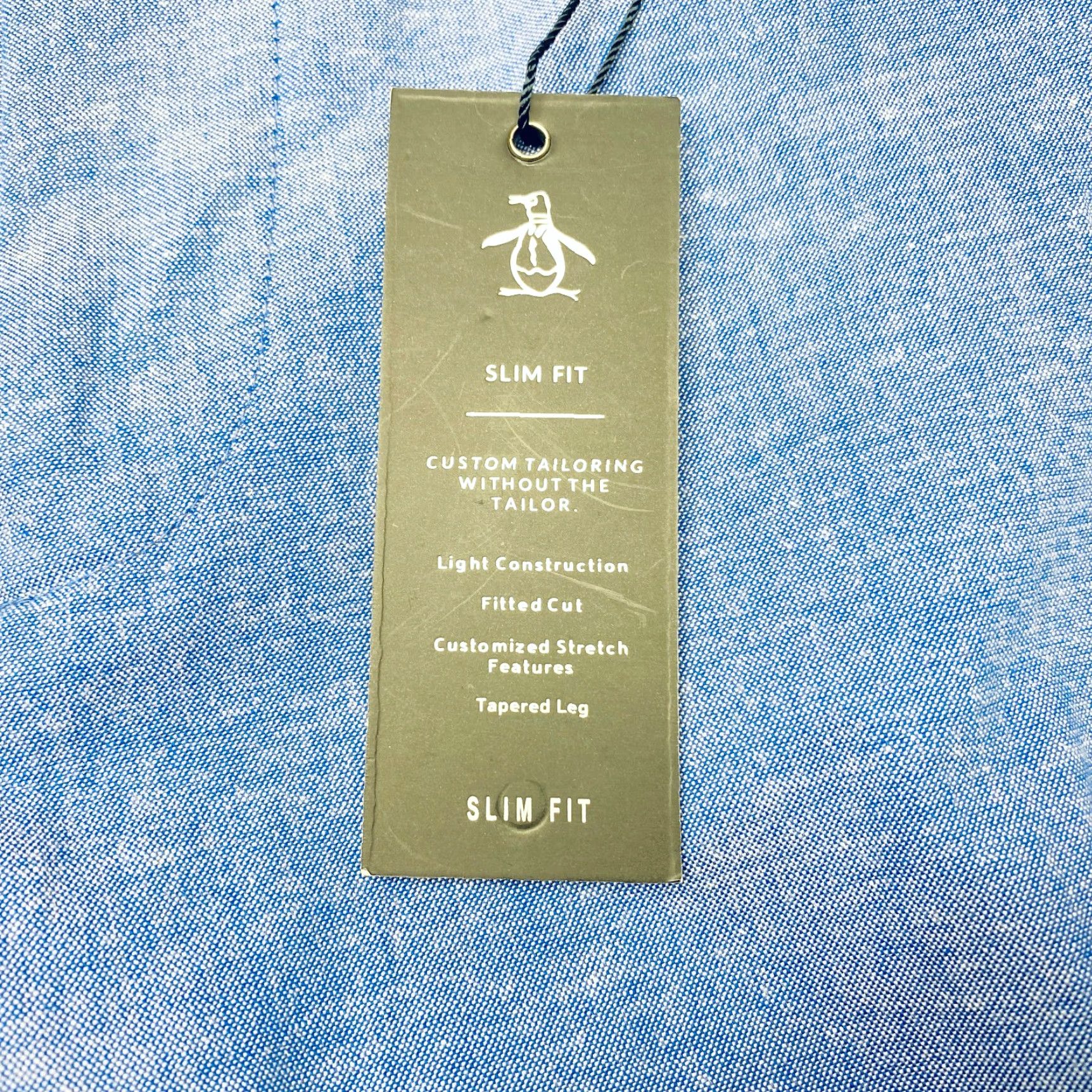 Vintage NWT Penguin by Munsingwear Pants Mens 40x30 Slim Fit Blue Linen Blend Pant 40 Men Casual Dress Pants 7872 Size US 40 / EU 56 - 6 Thumbnail