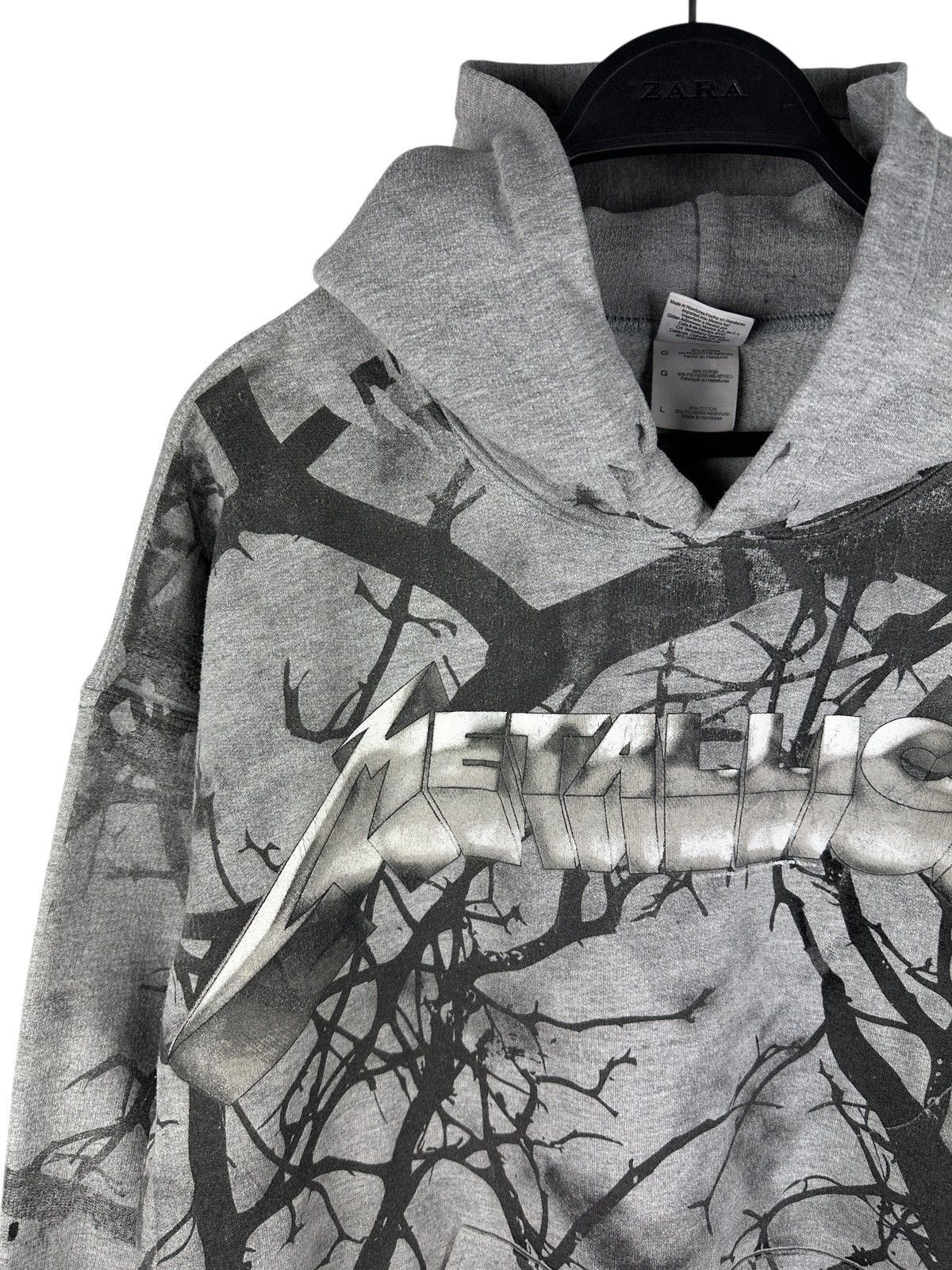 Metallica Vintage 2009 Metalica Tree Branch All Over Print Hoodie Size US L / EU 52-54 / 3 - 2 Thumbnail
