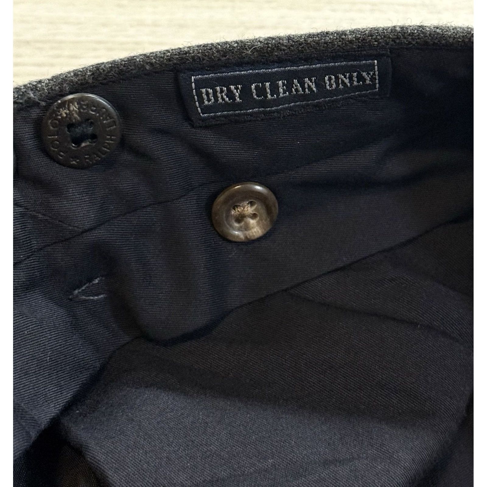 Polo Ralph Lauren VINTAGE Polo Ralph Lauren Pants Wool Cashmere Knit Pleated Straight 34x30 Gray 90s Italy Men's Dress Pants Size US S / EU 44-46 / 1 - 7 Thumbnail