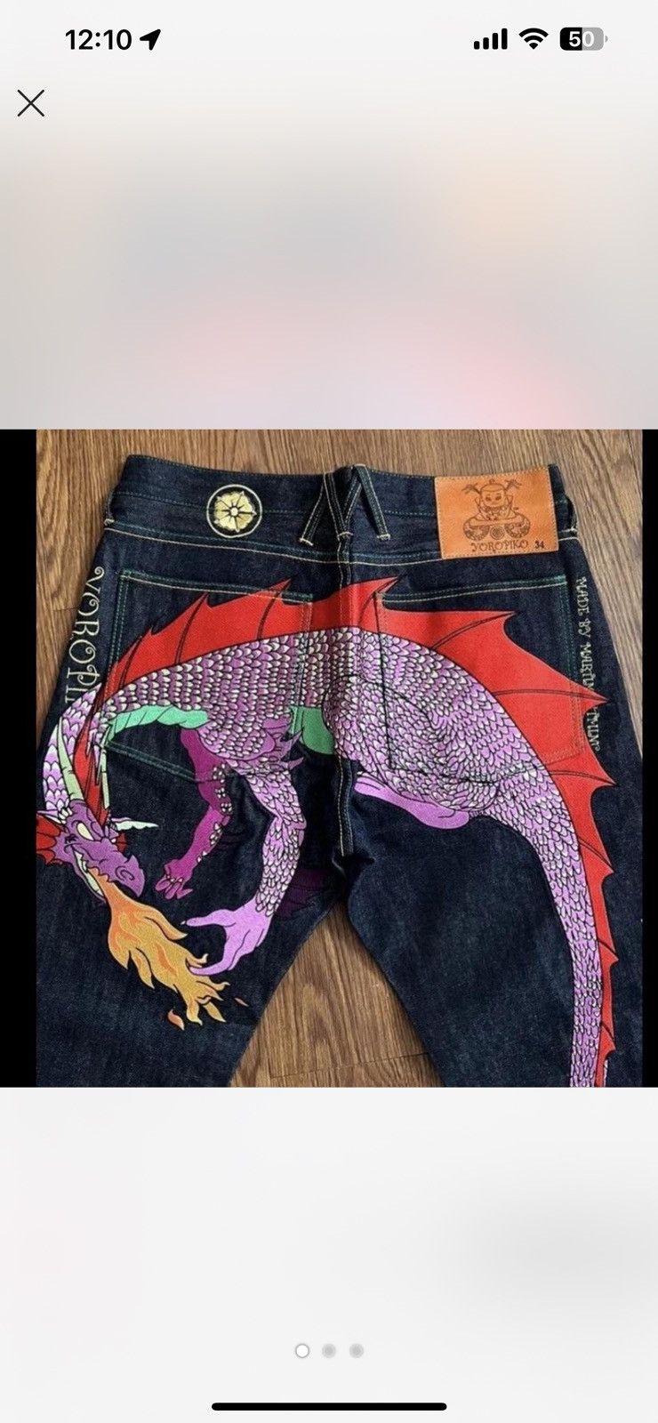 RMC YOROPIKO DRAGON EMBROIDERED DENIM