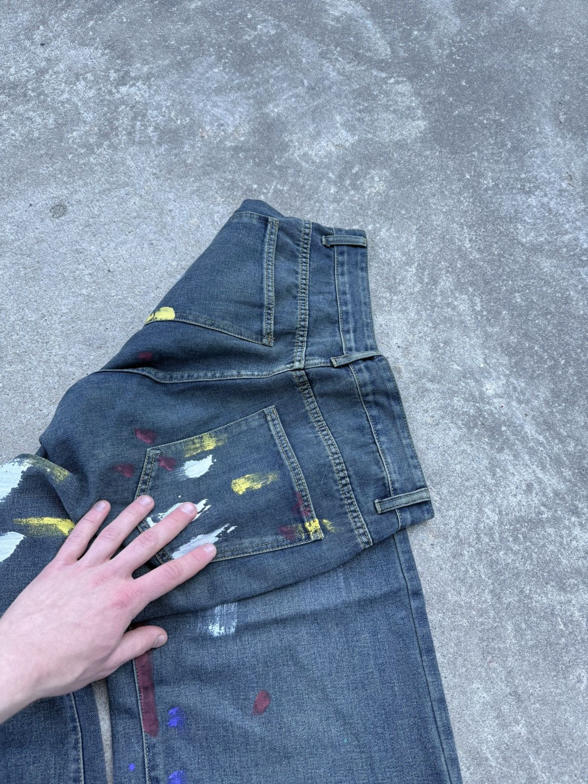 Other Vintage Y2K streetwear track oversized wide jeans Size US 32 / EU 48 - 7 Thumbnail
