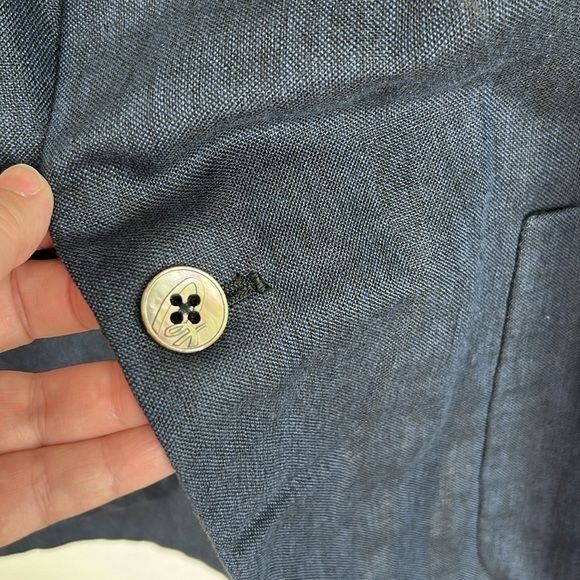Brioni Brioni Men's Linen Wool Silk Deconstructed Blazer Size 48R - 4 Thumbnail
