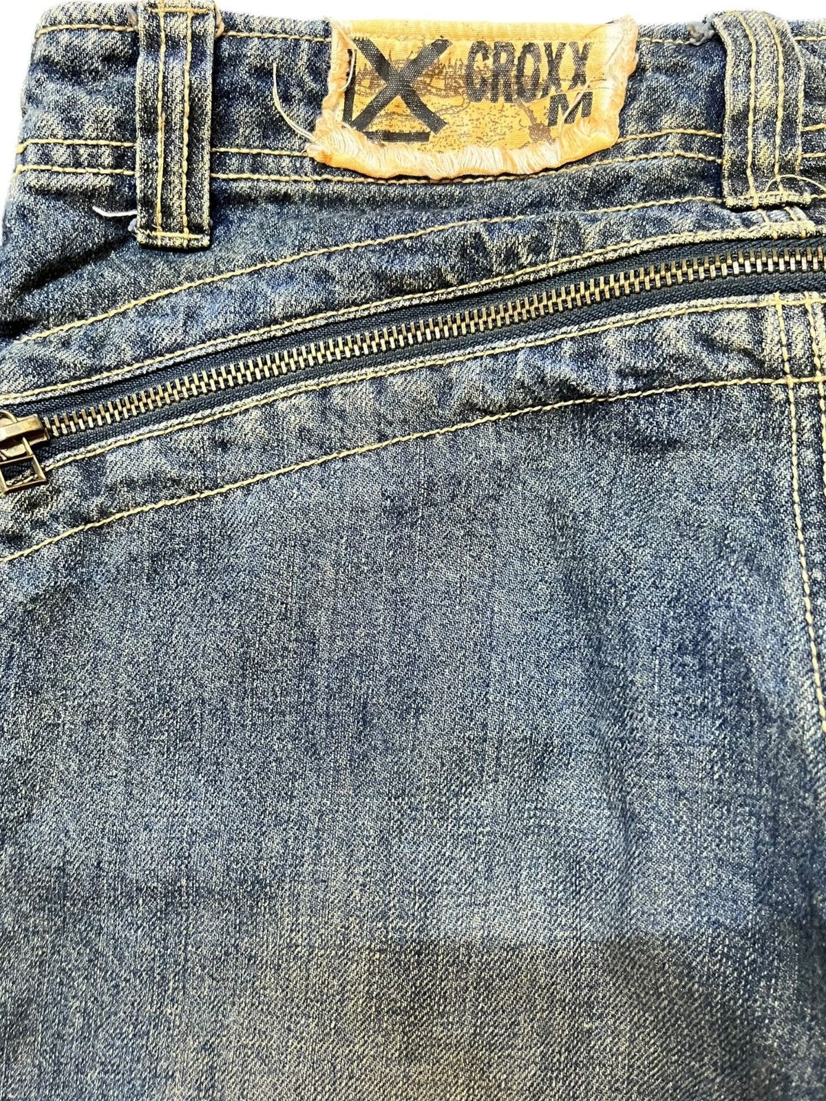St. Croix Vintage XCroxx Mudwash Zipper Avant Garde Style Denim Size US 29 - 9 Thumbnail