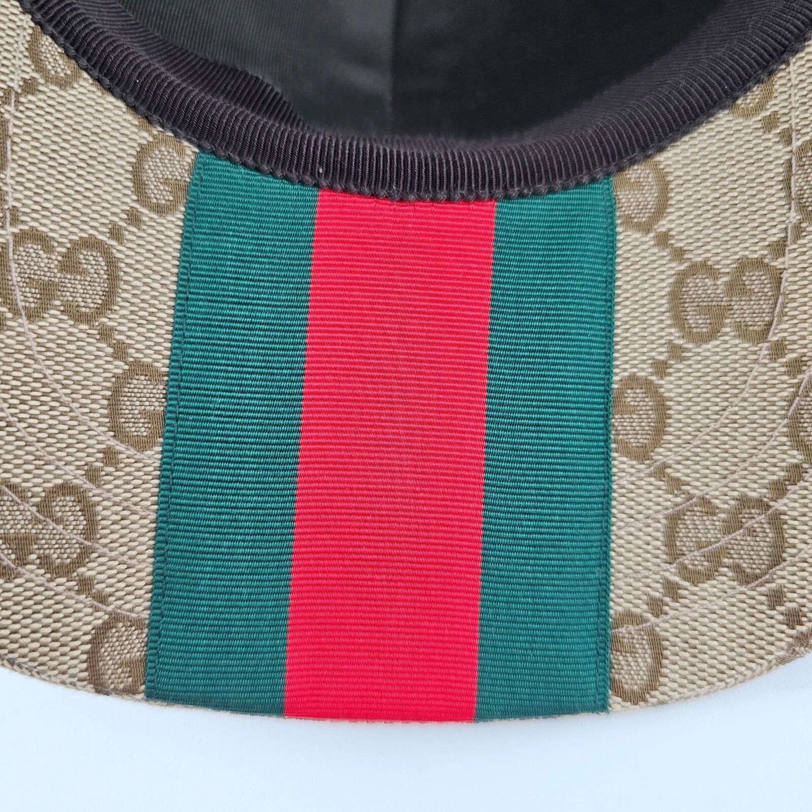 Gucci GUCCI Camel & Dk Brown GG Canvas Baseball Hat New Auth Size ONE SIZE - 7 Thumbnail