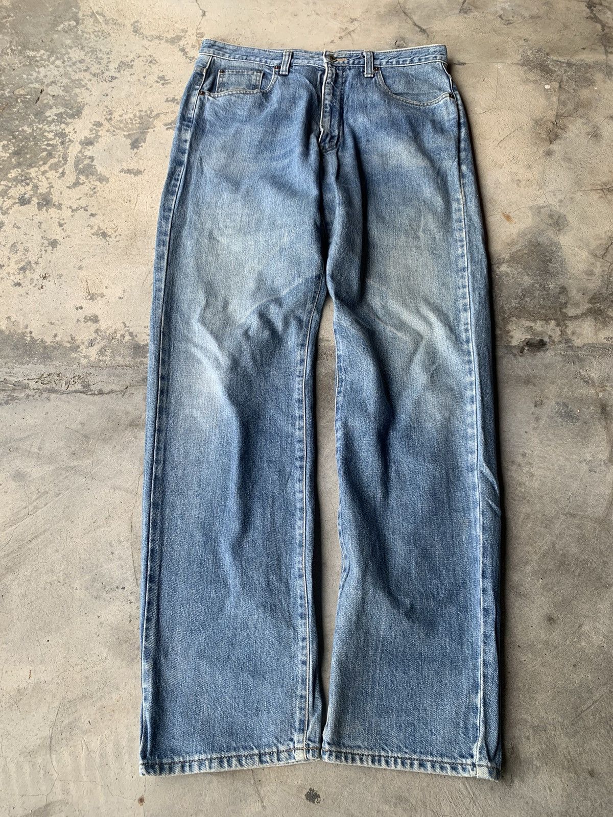Blue Blue Japan VINTAGE BLUE WAY JEAN JAPAN 🇯🇵🇯🇵. Size US 35 - 1 Thumbnail