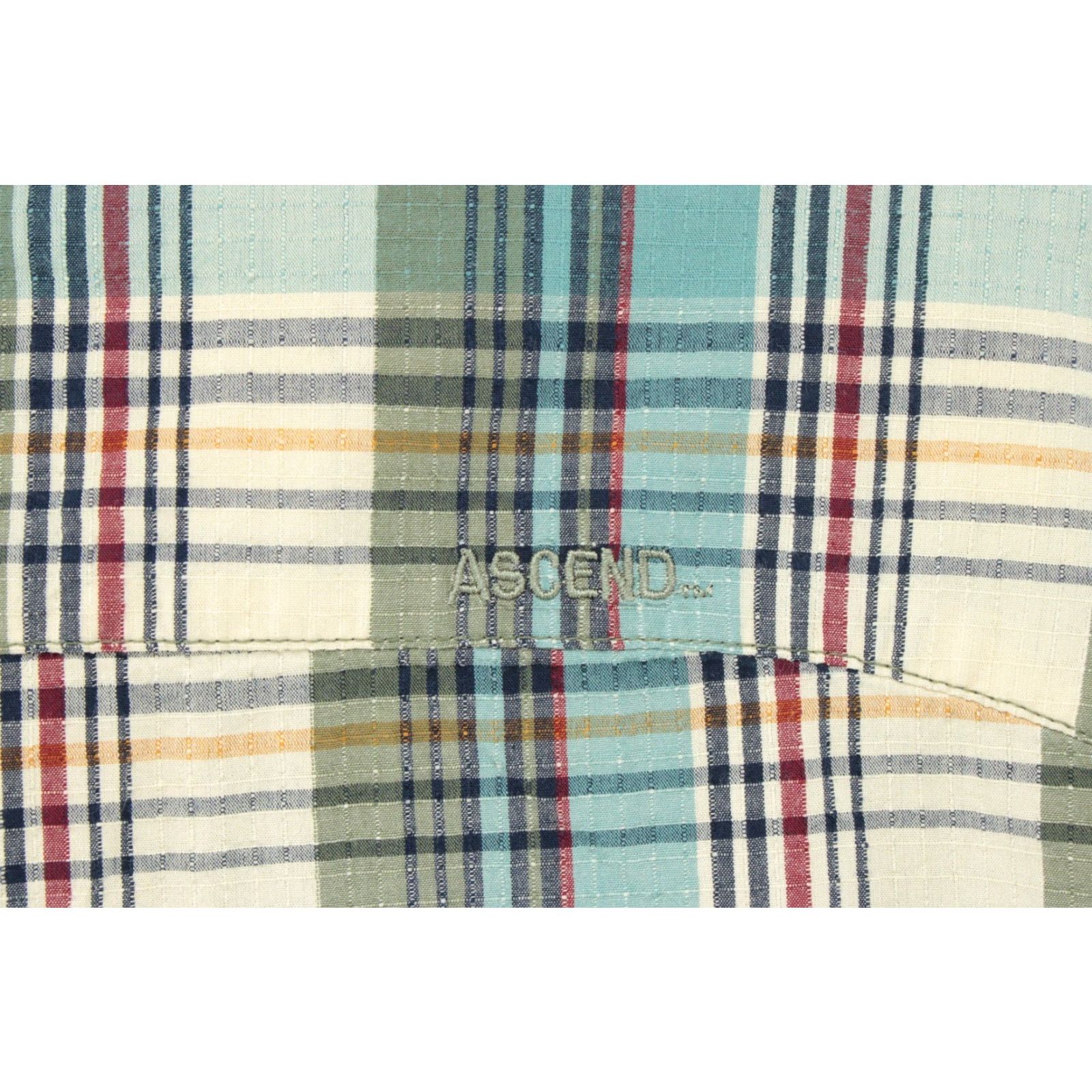 ASCENO VINTAGE Ascend Shirt Men's Large Tall Green Plaid Button-Up Cabincore Outdoors Bass Pro Size US L / EU 52-54 / 3 - 5 Thumbnail
