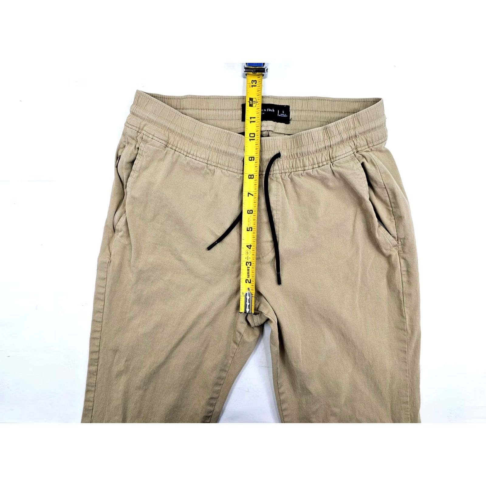 Abercrombie & Fitch Abercrombie & Fitch Jogger Pants Men S Beige Cotton Stretch Athletic Size US 29 - 5 Thumbnail