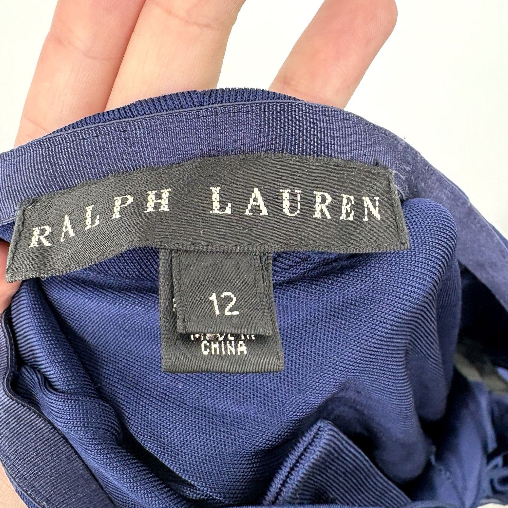 Ralph Lauren Ralph Lauren Black Label Pants Womens 12 Blue Wide Leg Sailor Luxury Old Money Size 34" / US 12 / IT 48 - 2 Thumbnail