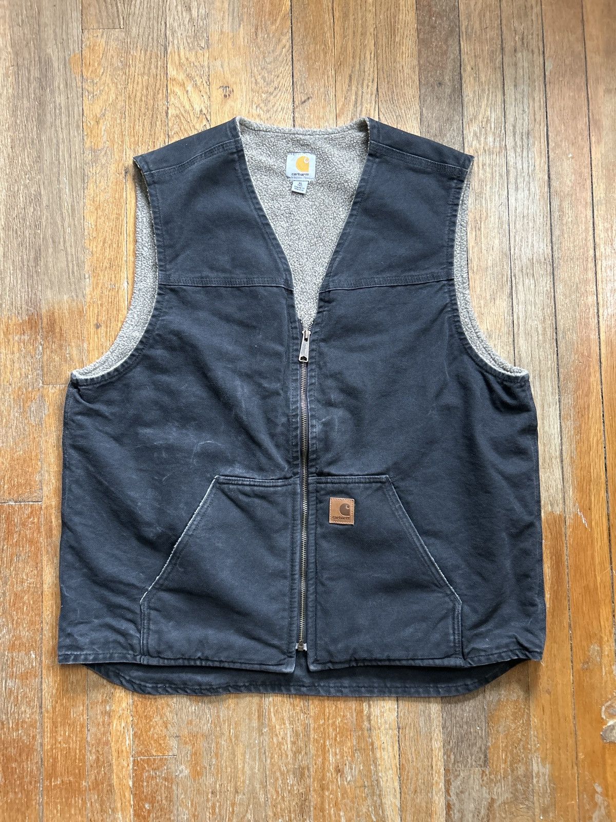 Carhartt Vintage Carhartt Vest Sherpa Lined Size XL Size US XL / EU 56 / 4 - 1 Thumbnail