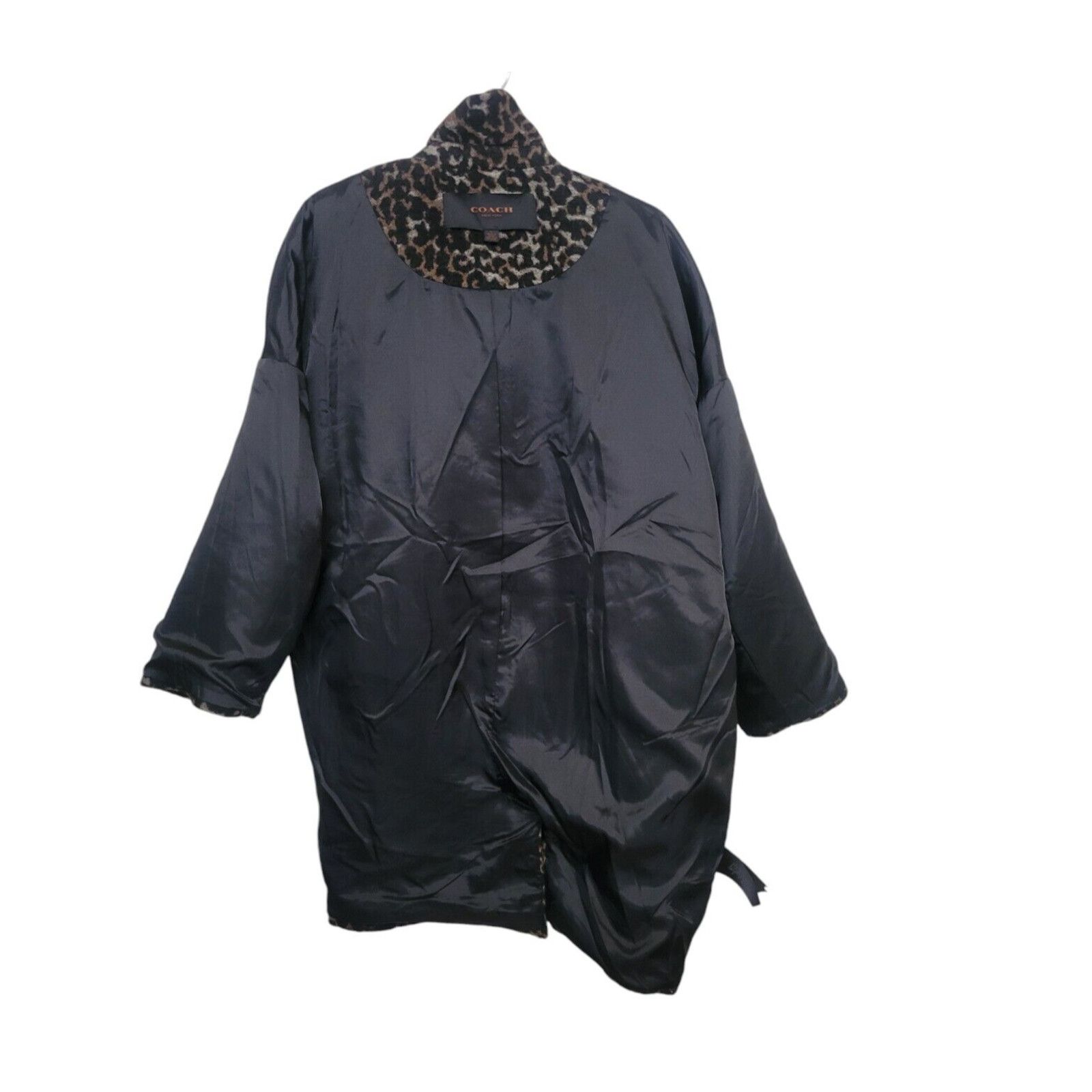 Coach COACH WOOL LEOPARD PRINT Wool Blend DOUBLE BREASTED COAT L Size L / US 10 / IT 46 - 5 Thumbnail