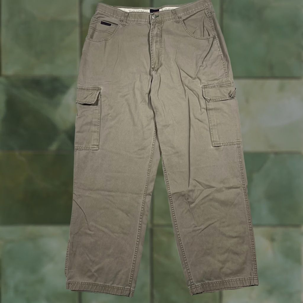 Tommy Hilfiger VINTAGE Tommy Hilfiger Pants Mens 38x32 Khaki Cargo Pockets Tommy Jeans Pants Size US 38 / EU 54 - 1 Thumbnail