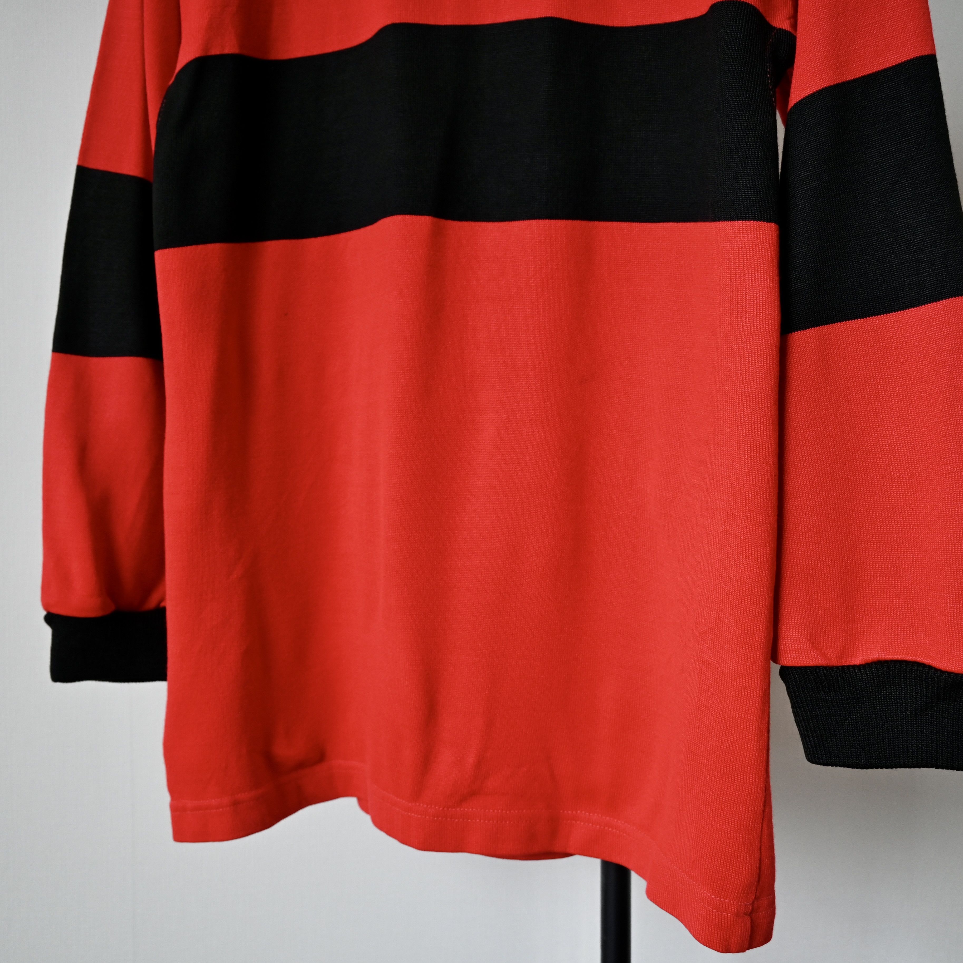 Vintage VTG 1990s STAG RUGBY PRODUCT red x black rugby shirt Size US S / EU 44-46 / 1 - 6 Thumbnail