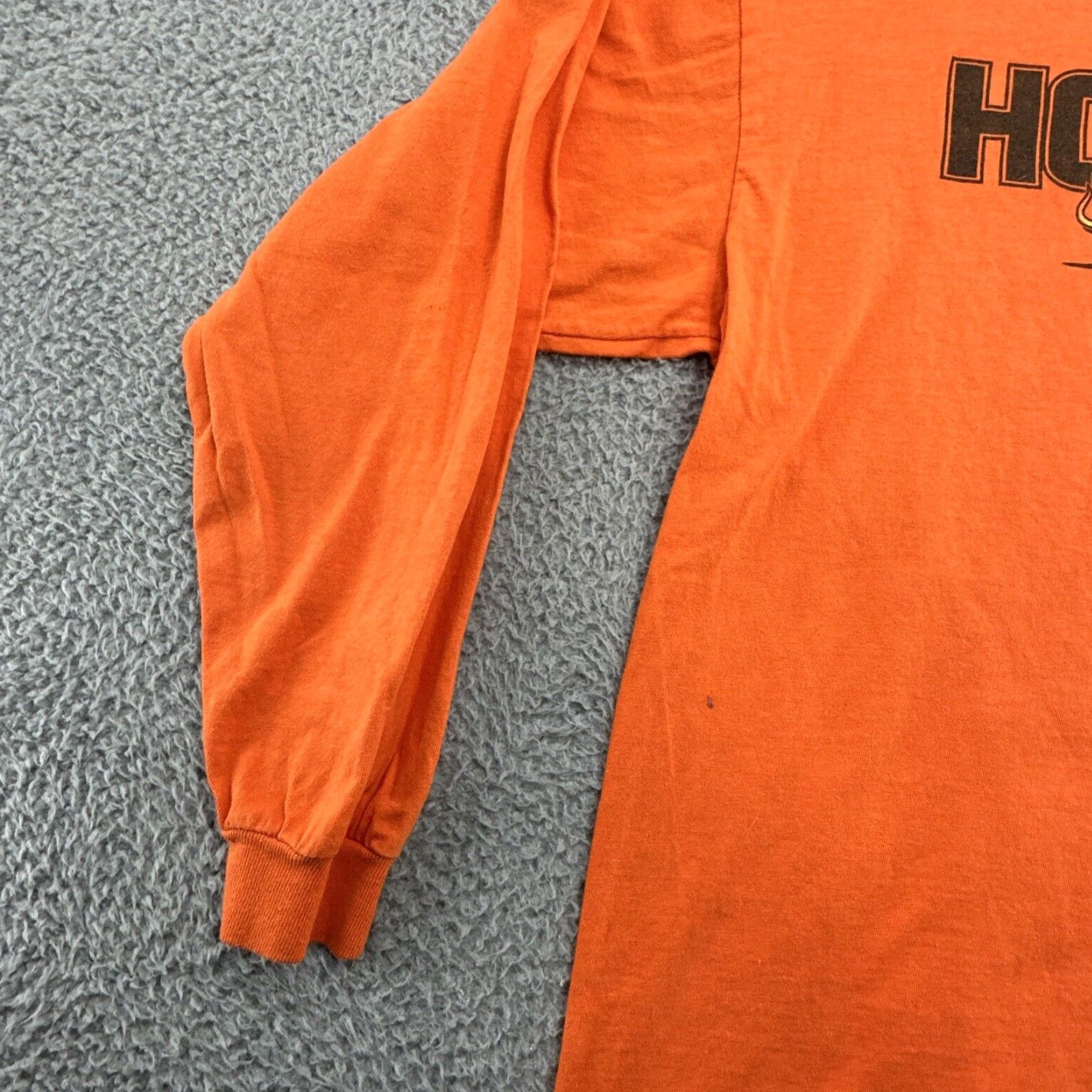 Delta VINTAGE 90’s Hooters Flames Graphic Long Sleeve Shirt Size Large Orange Delta Size US L / EU 52-54 / 3 - 5 Thumbnail