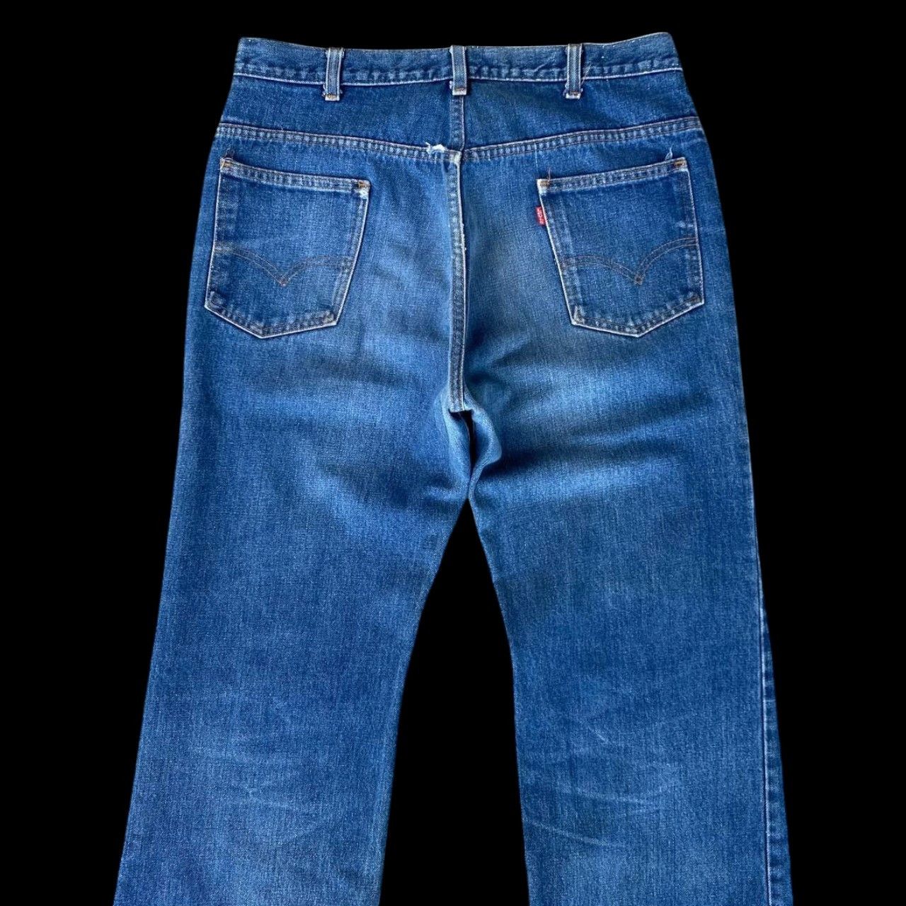 Levi's × Vintage VINTAGE 70S LEVIS DENIM FLARED BUTTON 4 ZIPPER TALON W33X29 Size US 33 - 13 Thumbnail