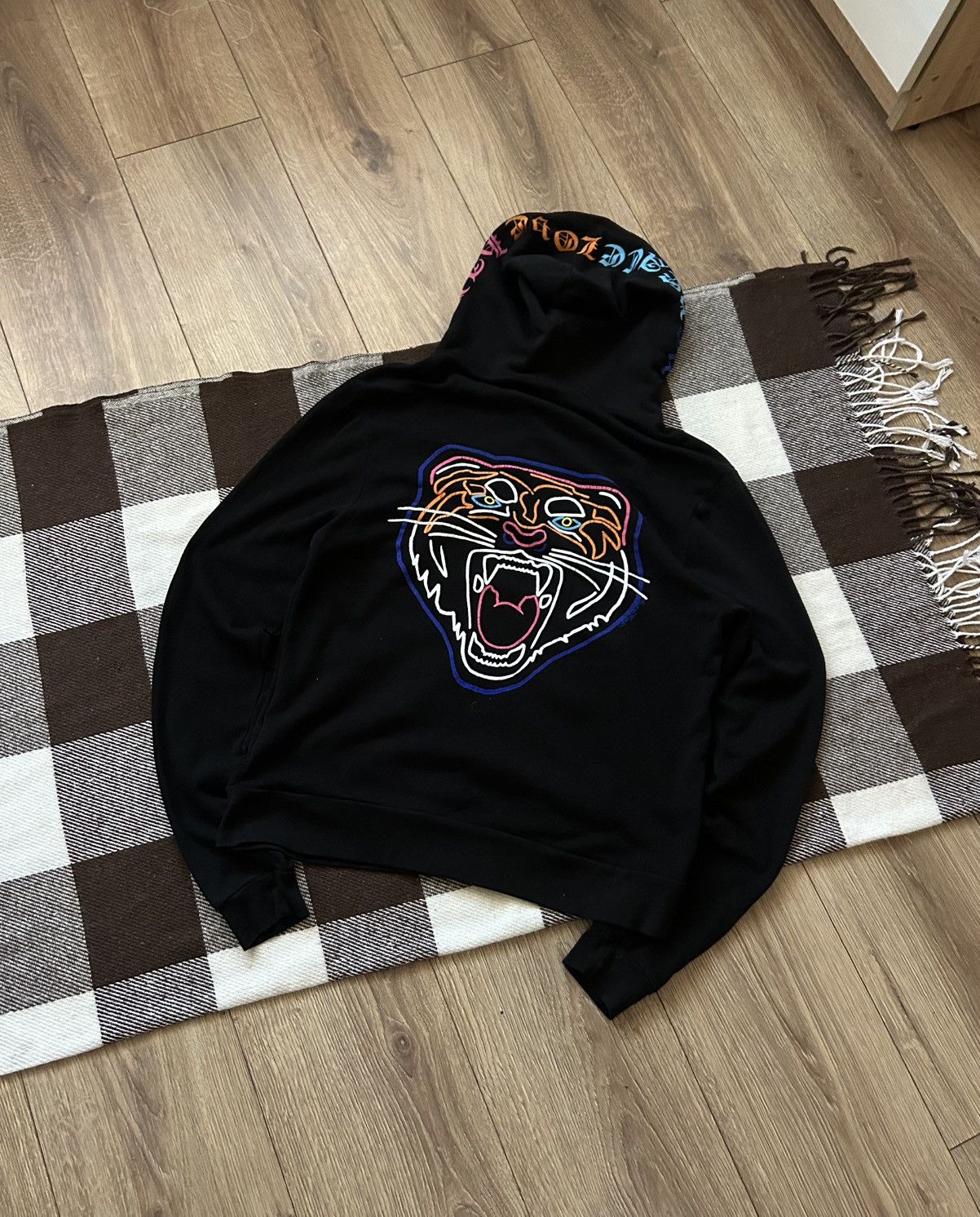 Vintage Ed hardy style big logo light zip-hoodies mens Size US S / EU 44-46 / 1 - 1 Thumbnail