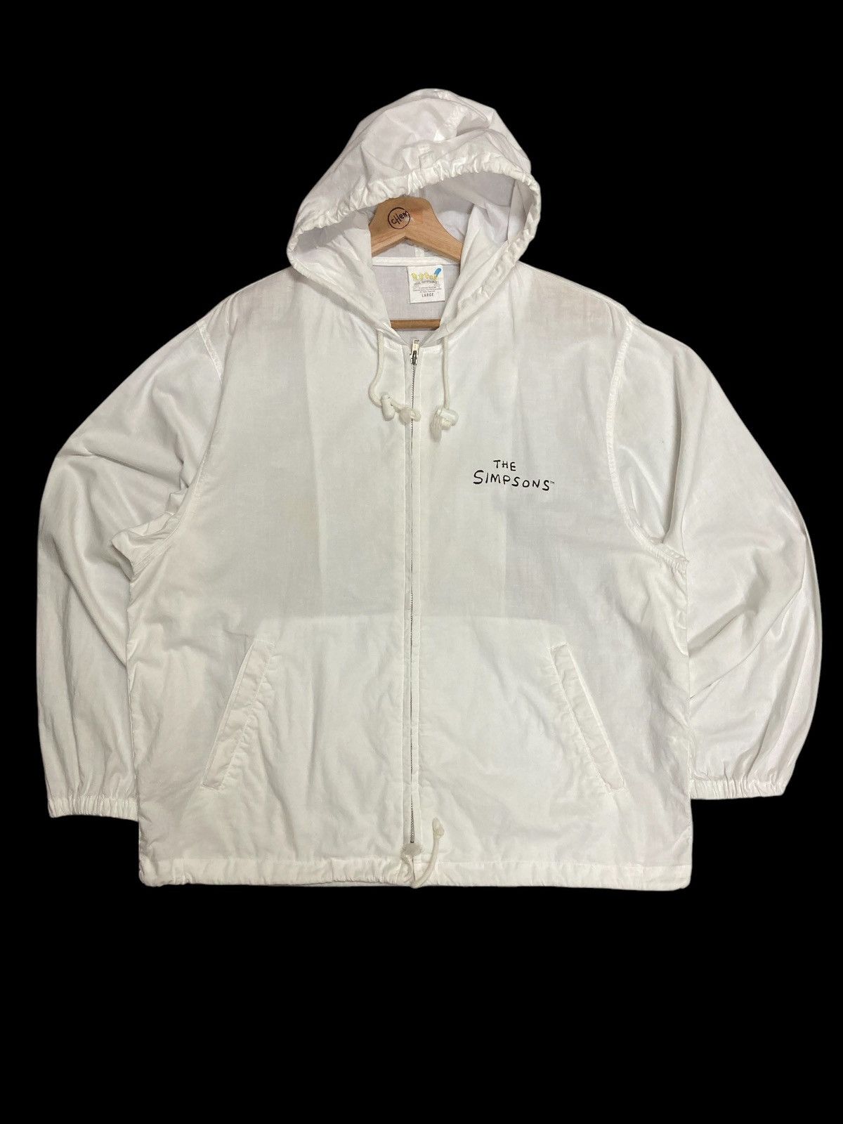 The Simpsons × Vintage Vintage 90’s The Simpsons Cotton Hoodie Jacket White Size US L / EU 52-54 / 3 - 2 Thumbnail