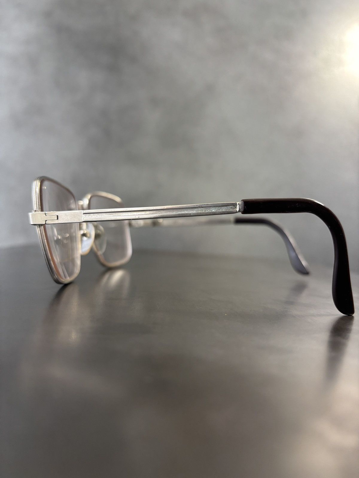 Vintage 1980s Eyeglasses Made in France 70s Vintage Frames Metal 80s Size ONE SIZE - 7 Thumbnail