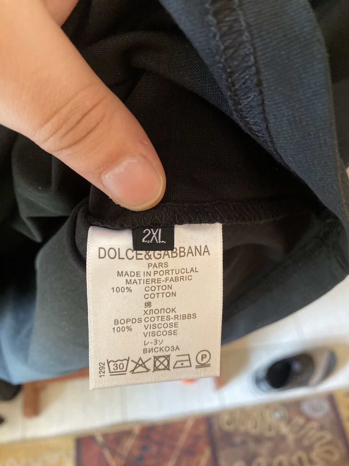 Dolce & Gabbana D&G black tee Size US XXL / EU 58 / 5 - 6 Thumbnail