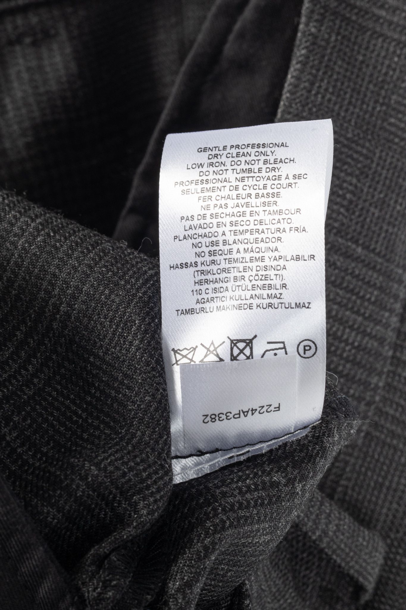Tibi Tibi Adler Grey Multi Glenplaid Wrap Pant Size 27" / US 4 / IT 40 - 9 Thumbnail