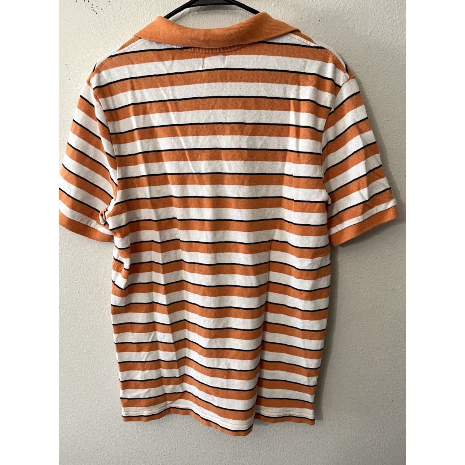 Dockers Dockers Polo Shirt Golf Orange Striped Mens Short Sleeve Classic Casual Size US L / EU 52-54 / 3 - 2 Thumbnail