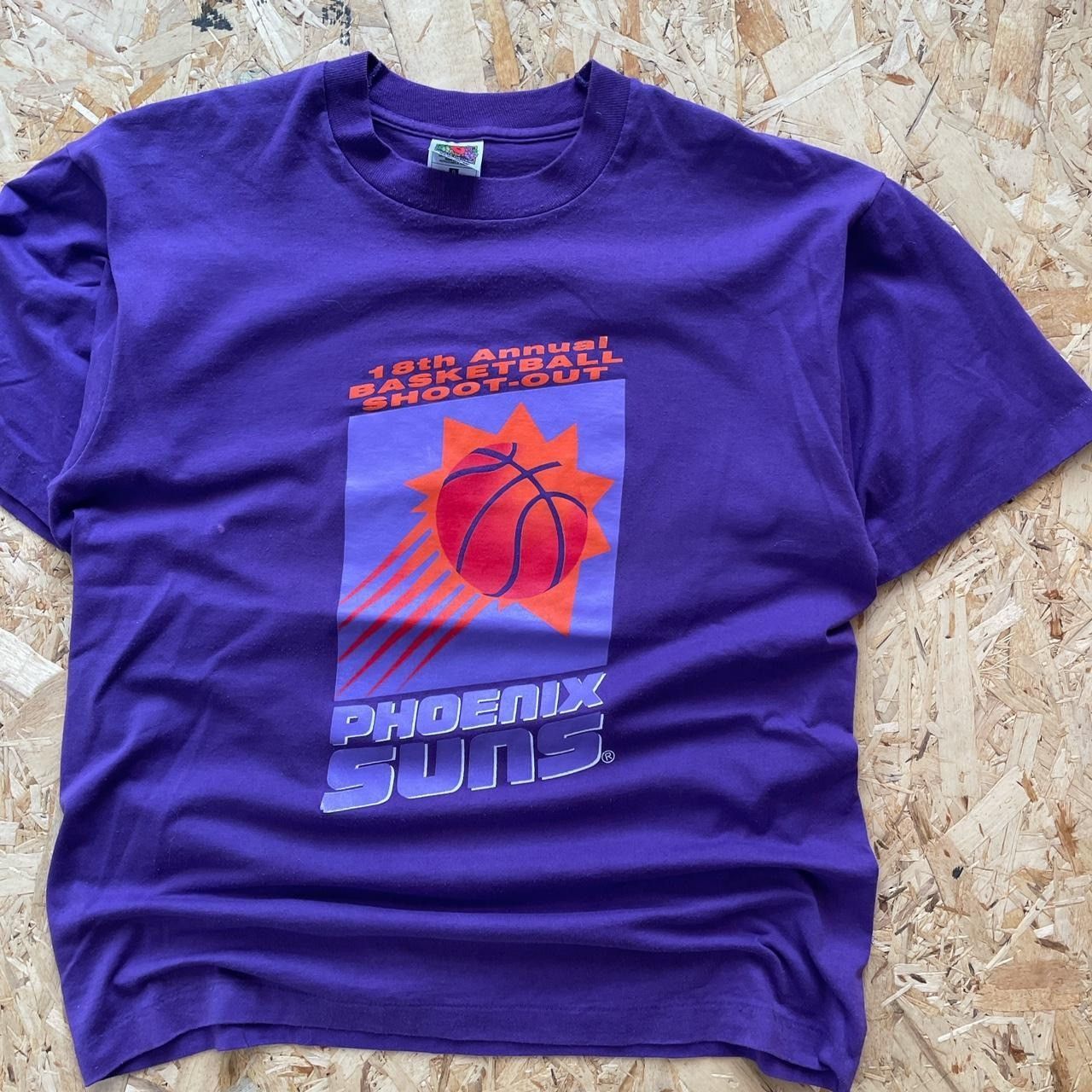 Vintage Vintage 90s Single Stitch Phoenix Suns T Shirt Size US L / EU 52-54 / 3 - 2 Thumbnail
