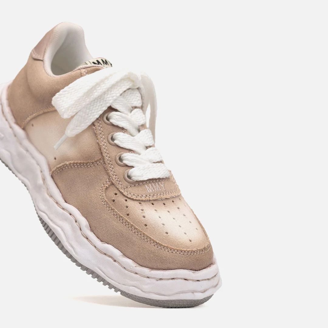 Maison MIHARA YASUHIRO o1mle0924 Canvas Low-Top Sneakers in Brown Size US 6 / EU 39 - 5 Thumbnail