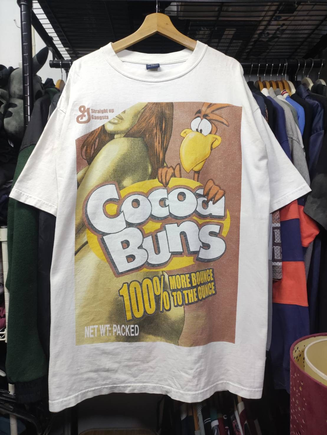Vintage Vtg 90's Cocoa Buns Parody Cocoa Puffs T-Shirt Size US XXL / EU 58 / 5 - 2 Thumbnail