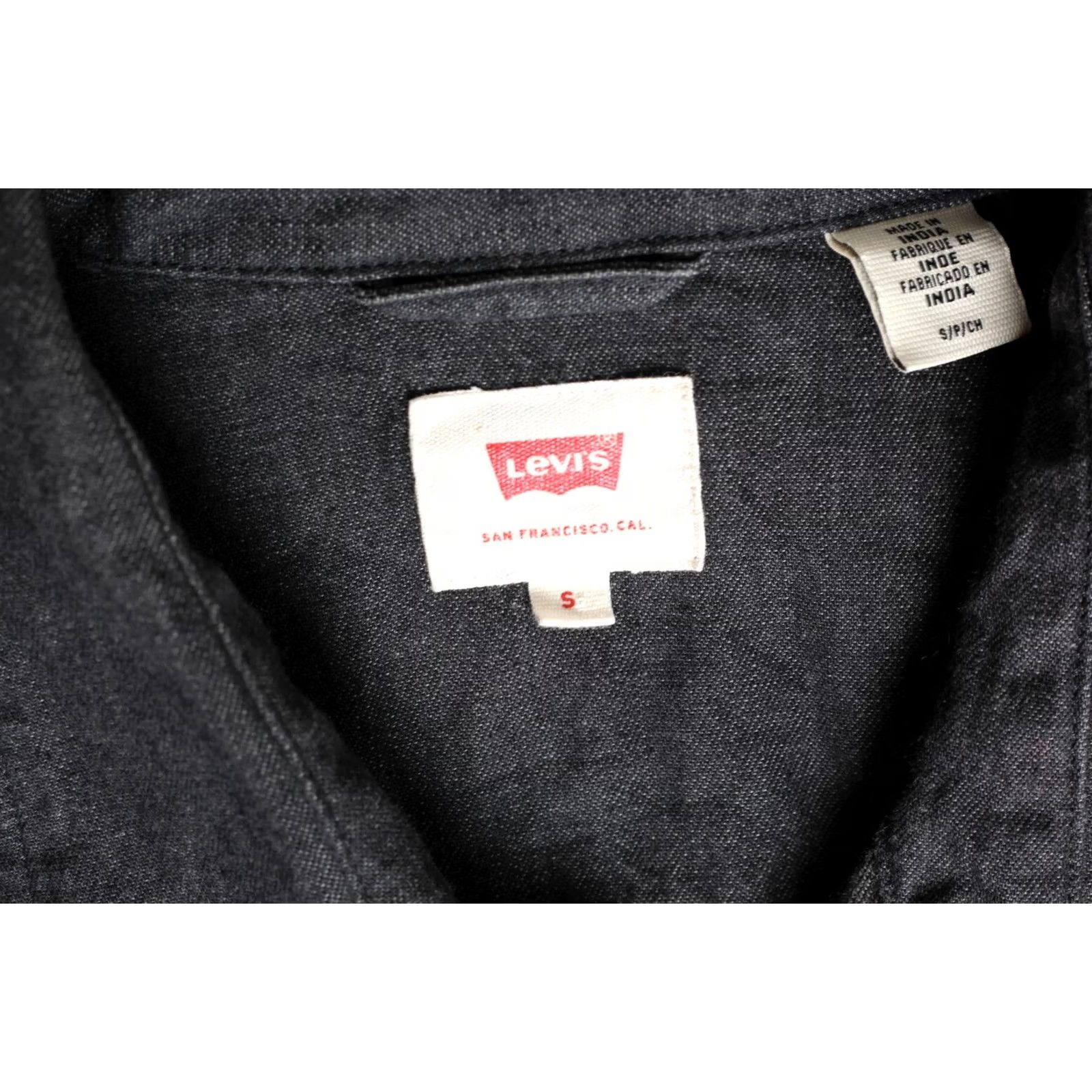 Levi's VINTAGE Levi’s Sawtooth Western Denim Shirt Men S Long Sleeve Grey VR2279 Size US S / EU 44-46 / 1 - 6 Thumbnail