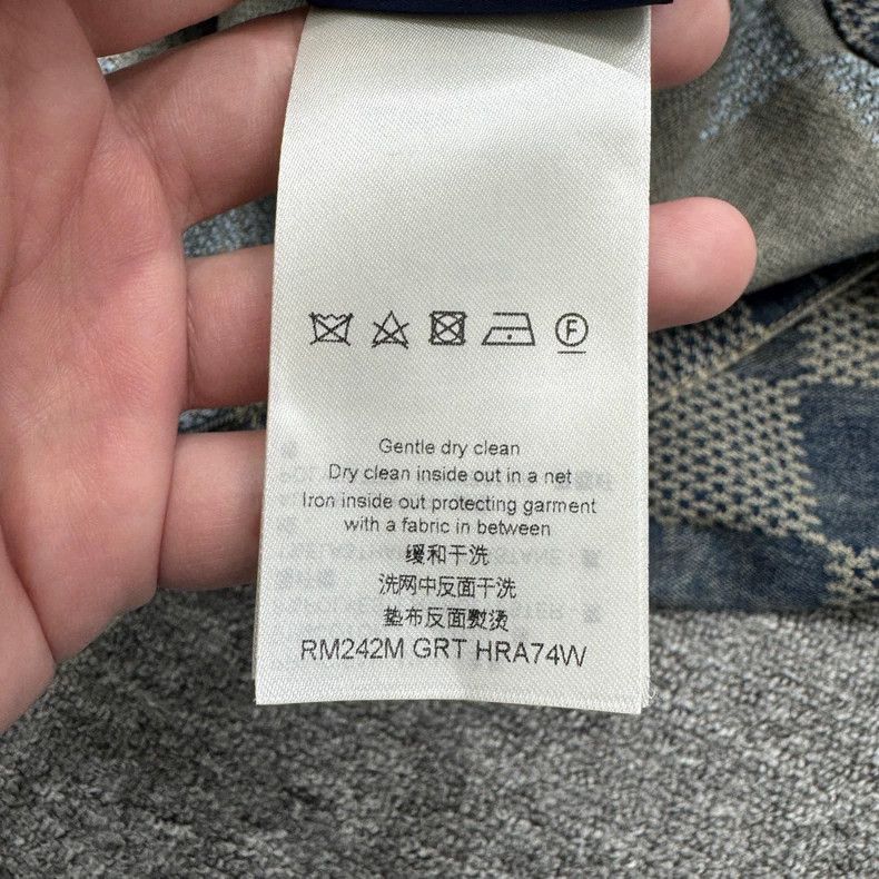 Louis Vuitton Checkered Denim Jacket -2505