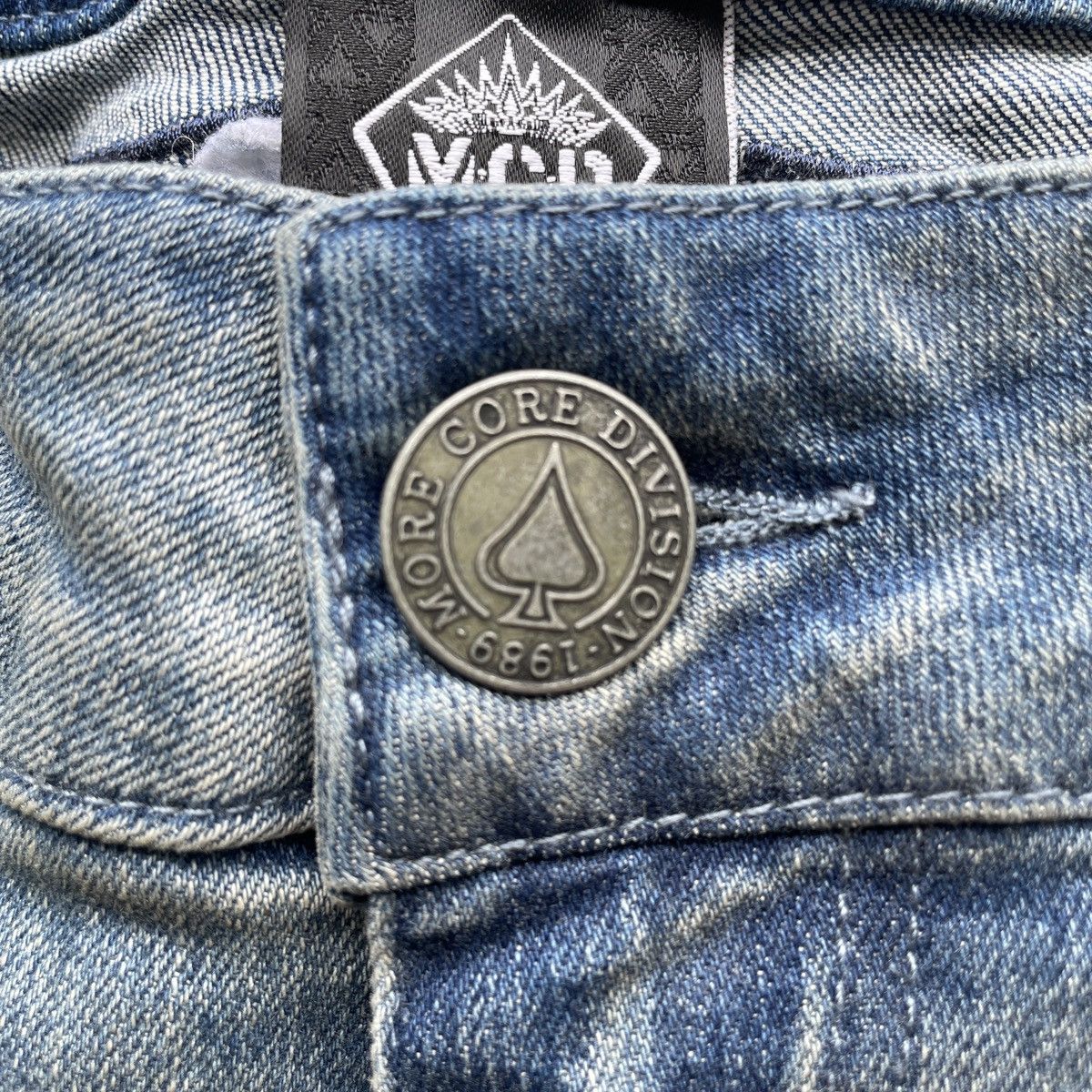 Japanese Brand Vintage Japan MCD Jeans Rusty Embroidery Denim Faded Pants Size US 31 - 7 Thumbnail