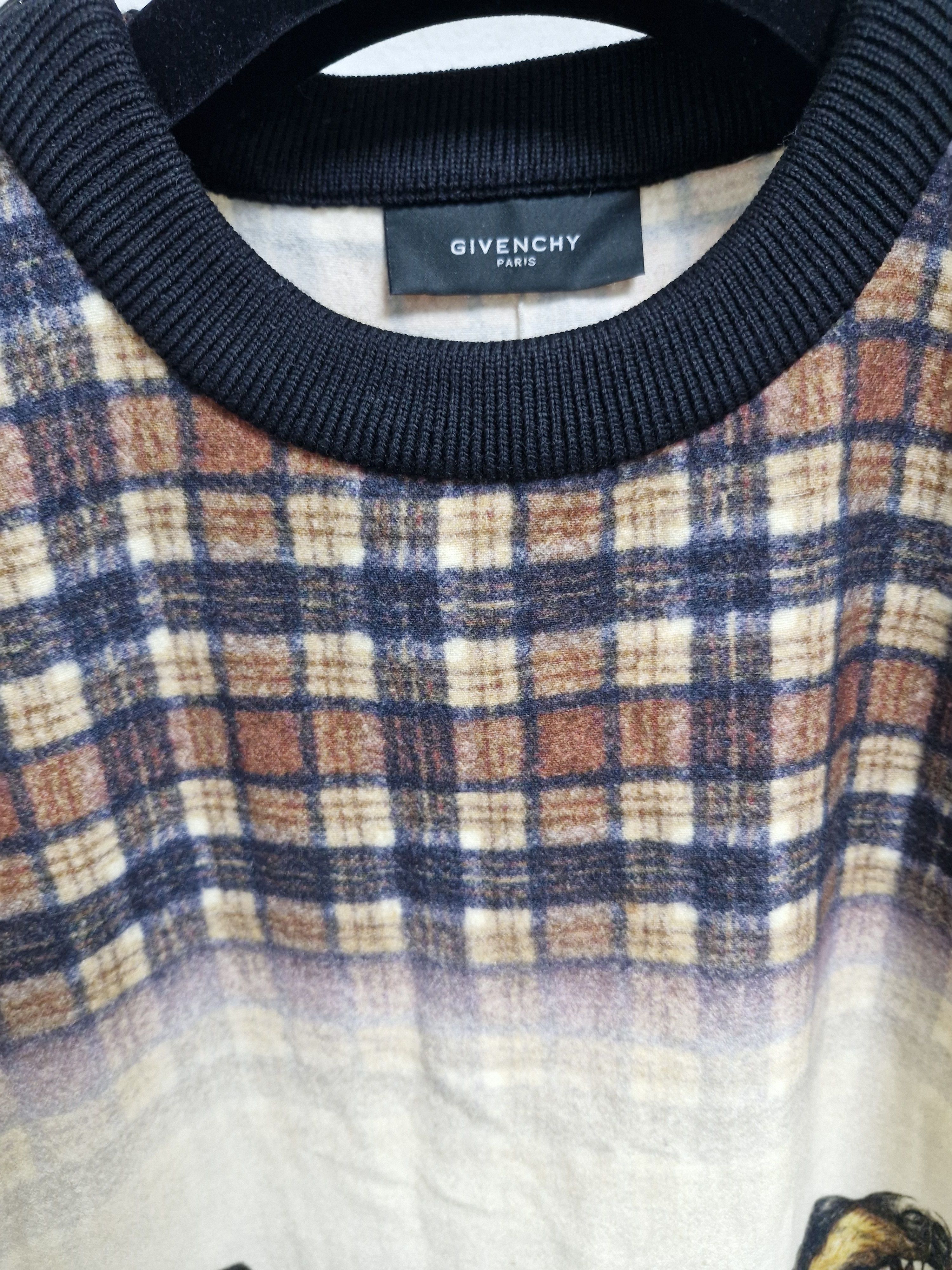 Givenchy GIVENCHY FW11 Tartan Rottweiler Sidezip Sweatshirt Size US S / EU 44-46 / 1 - 4 Thumbnail