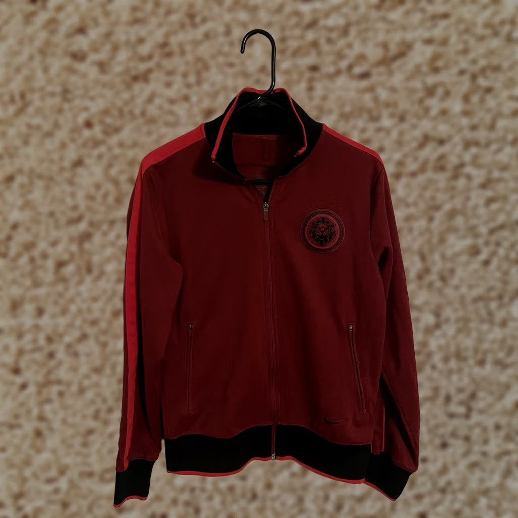Nike Nike Lion Red Black Full Zip Athletic Track Jacket Lebron King James Mens M Size US M / EU 48-50 / 2 - 1 Thumbnail