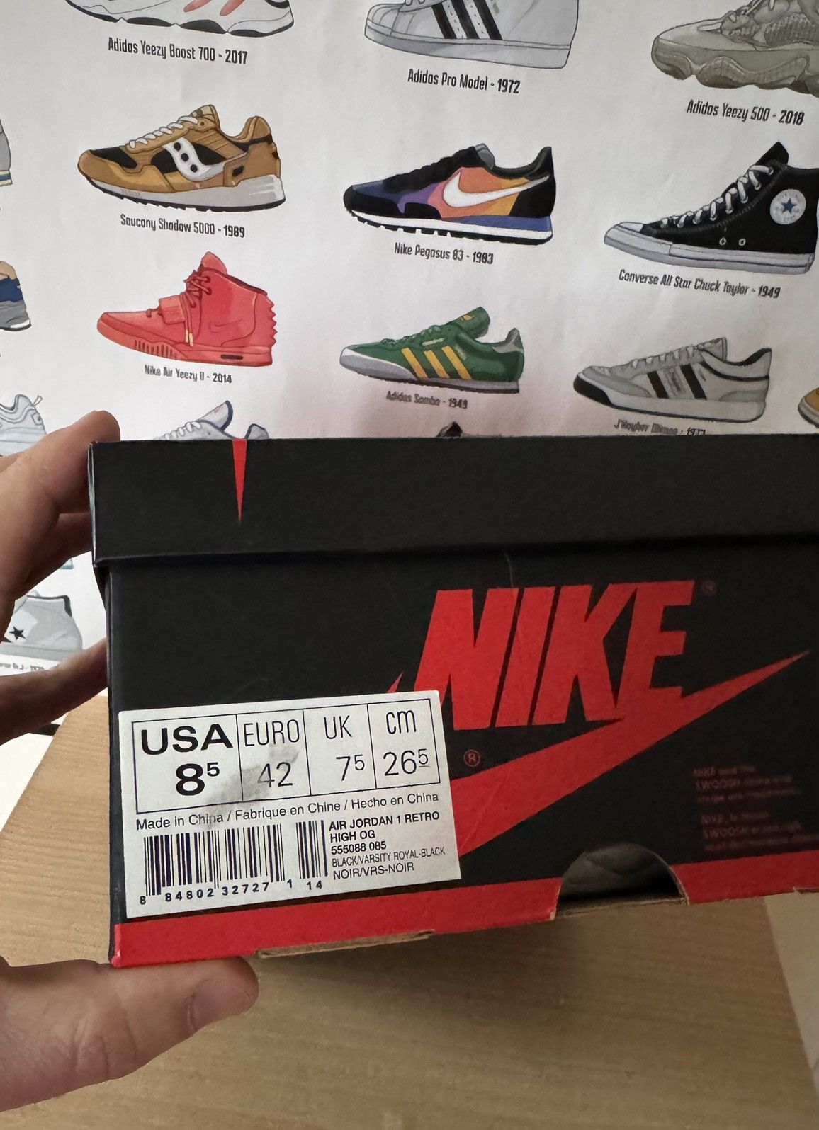 Jordan Brand Air Jordan 1 Retro Size US 8.5 / EU 41-42 - 11 Thumbnail