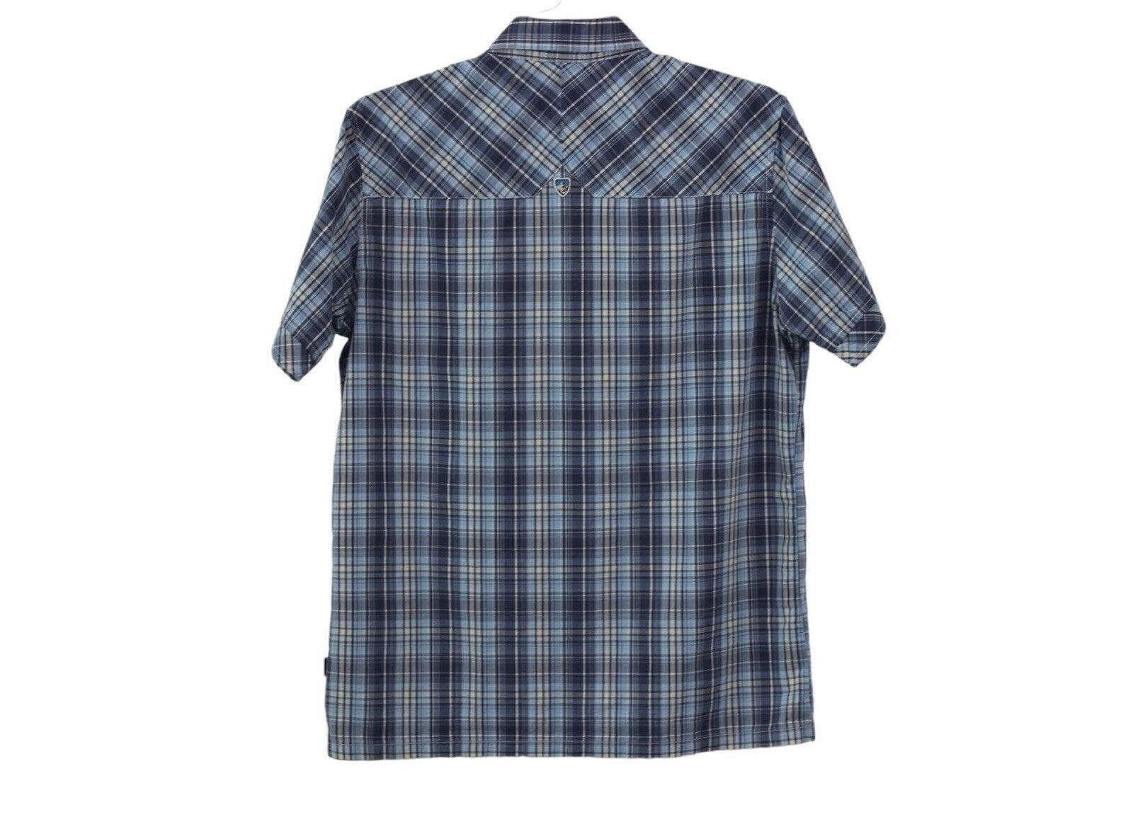 Kuhl Kuhl Suncel Shirt Blue Plaid Button Short Sleeve Outdoor M Size US M / EU 48-50 / 2 - 2 Thumbnail