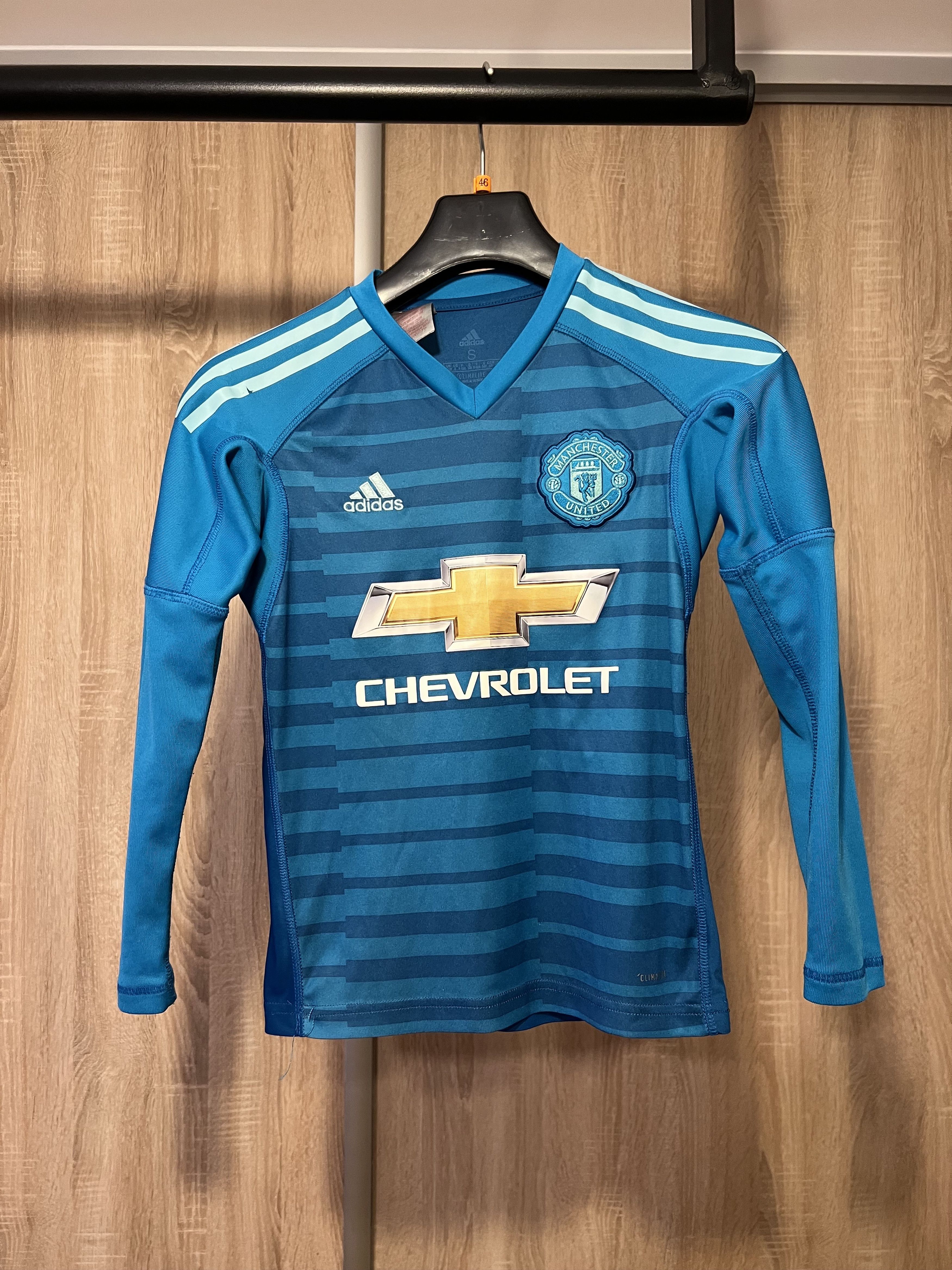 Adidas Manchester United Men's Long Sleeve #1 De Gea Size US XXS / EU 40 - 2 Thumbnail