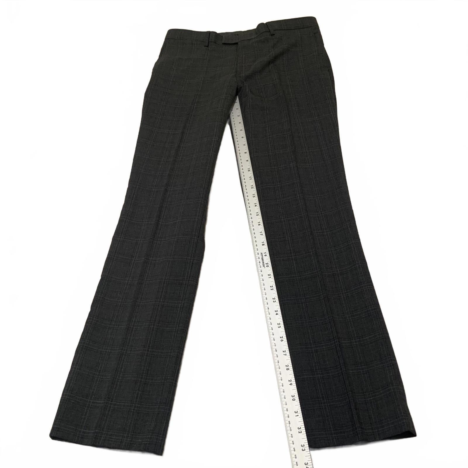 Banana Republic Banana Republic Men's 33x34 Gray Plaid Dress Pants Size 42R - 5 Thumbnail