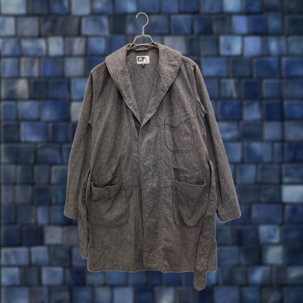 Engineered Garments Engineered Garments Gown Coat Belted Gray Size S Cotton Men’s Coat Belted Gray Size US S / EU 44-46 / 1 - 1 Thumbnail