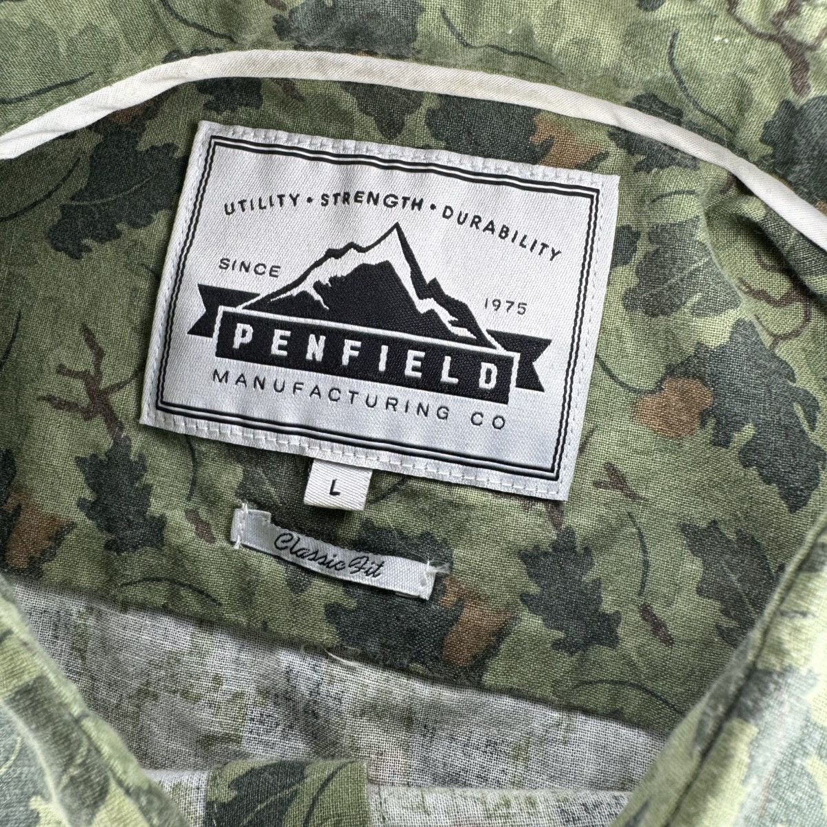 Penfield Penfield Dunmore Leaf Camo Button up Shirt Large Green Size US L / EU 52-54 / 3 - 3 Thumbnail