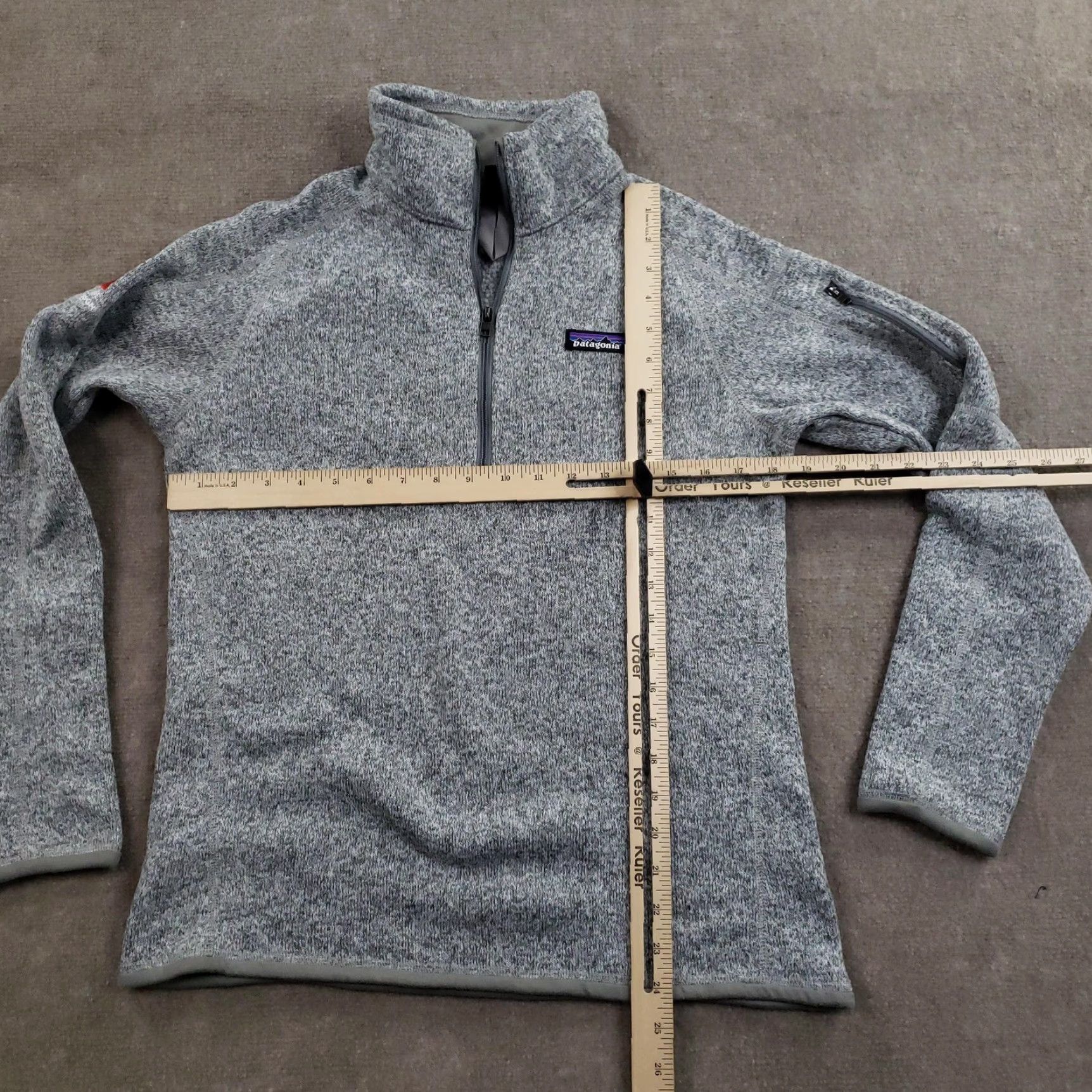 Patagonia Patagonia Sweater Womens Medium Gray Better Sweater 1/4 Zip HBA Patch 25618 Size M / US 6-8 / IT 42-44 - 2 Thumbnail