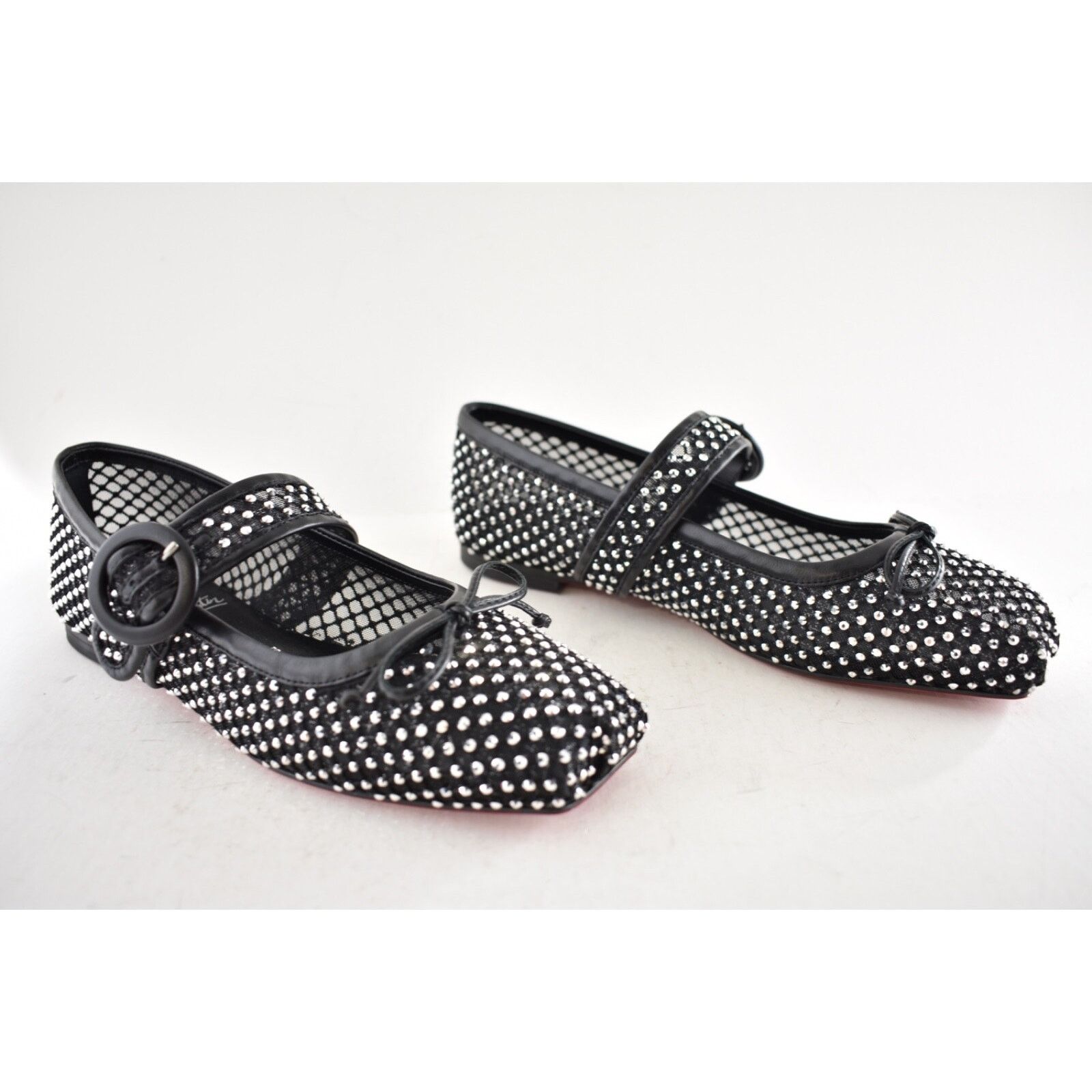 Christian Louboutin Christian Louboutin Mamastrapitina Flat Black Size US 7.5 / IT 37.5 - 5 Thumbnail