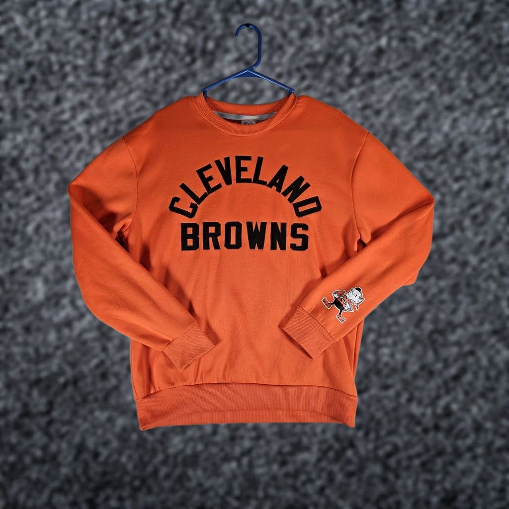 NFL VINTAGE 80s NFL Merchandise Cleveland Browns Sweatshirt Brownie Logo Size Small Orange Mens/Boys Size US S / EU 44-46 / 1 - 1 Thumbnail